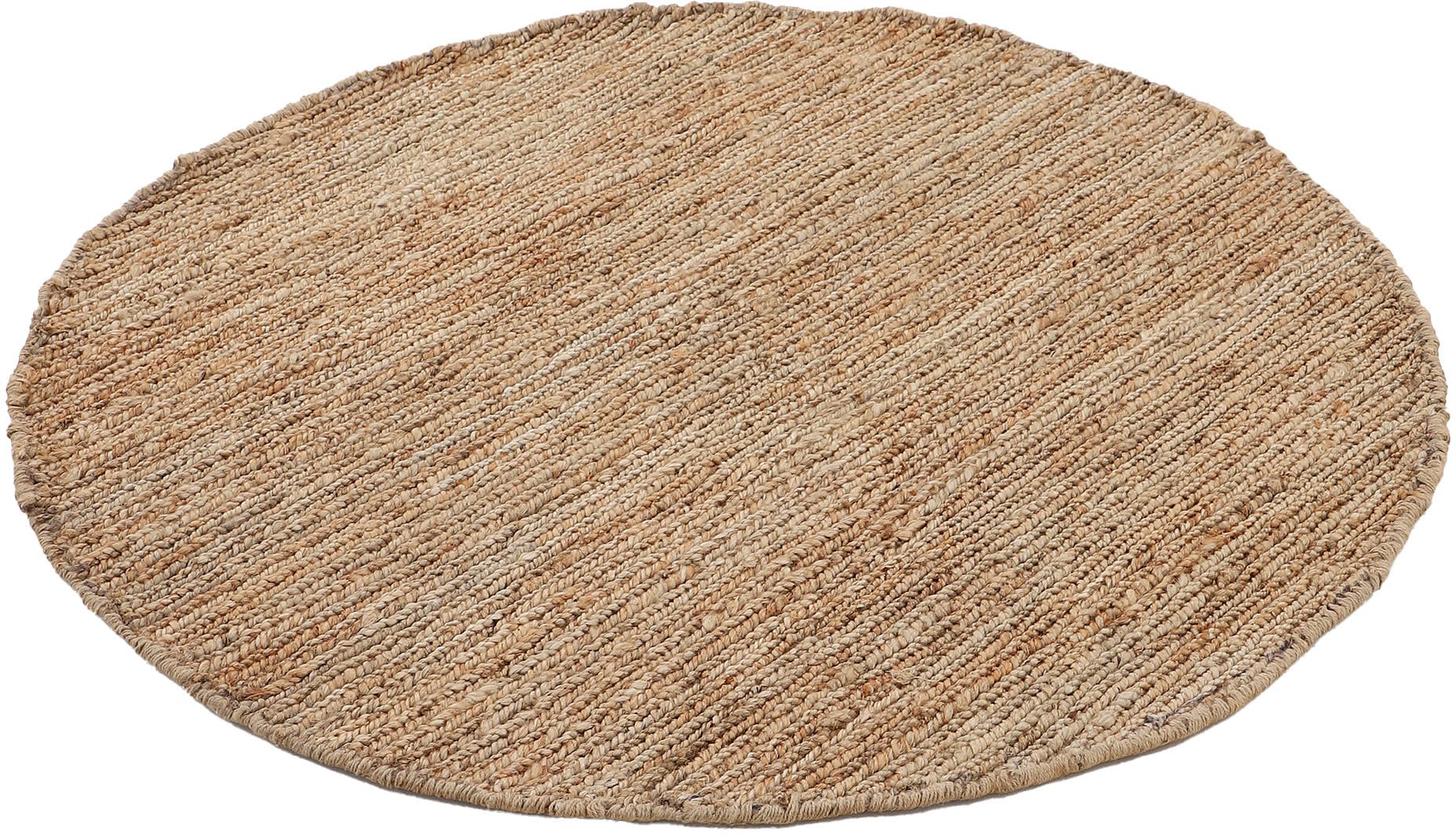 carpetfine Teppich »Nala Juteteppich Naturfaser« rund 9 mm Höhe wendbar, aus 100% Jute, in vielen Grössen und Formen, quadratisch, rund