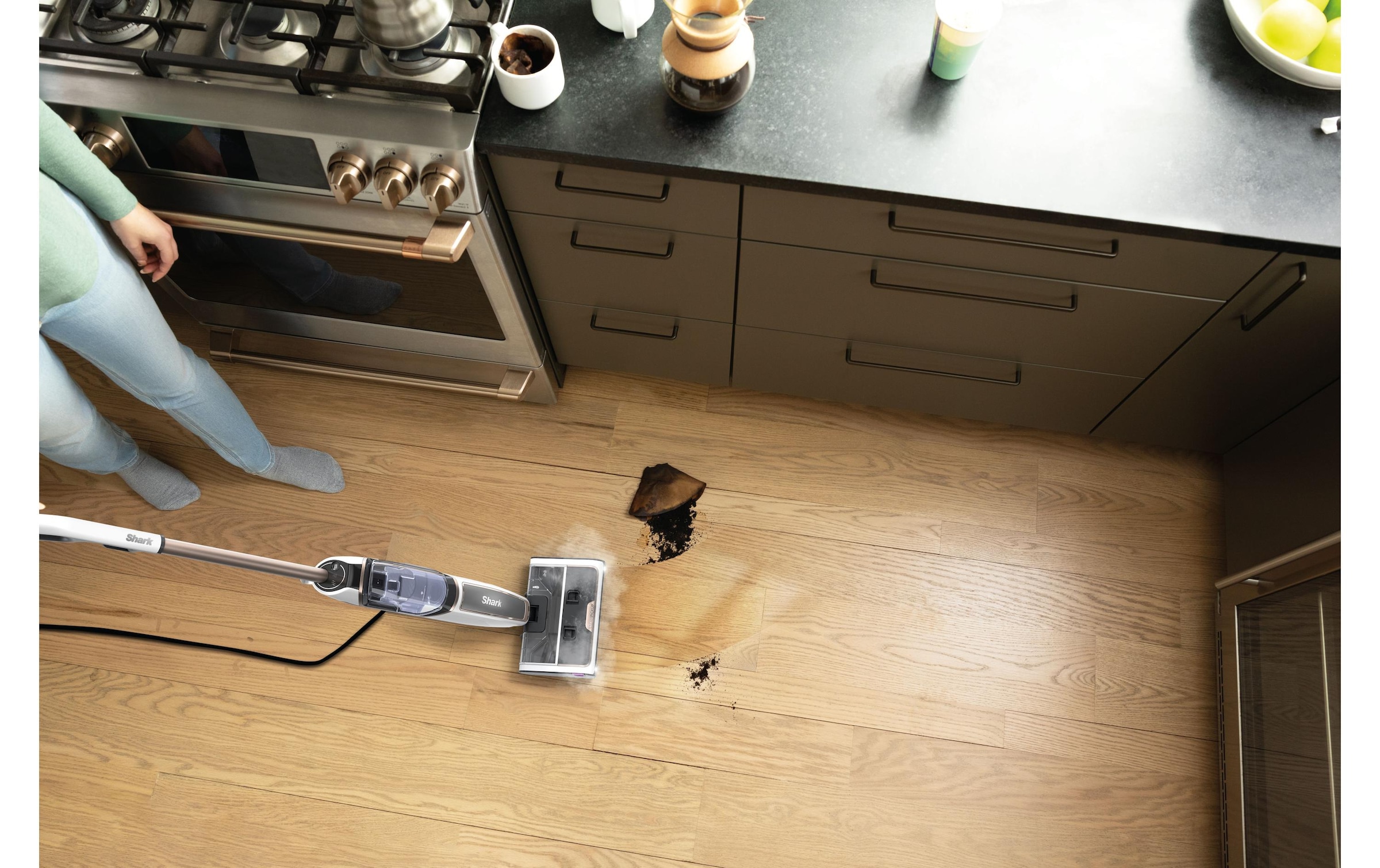 Shark Nettoyeur de sols durs »SteamPickUp SD200EU« Schmutz aufnehmen, sanft schrubben und desinfizieren, alles auf einmal
