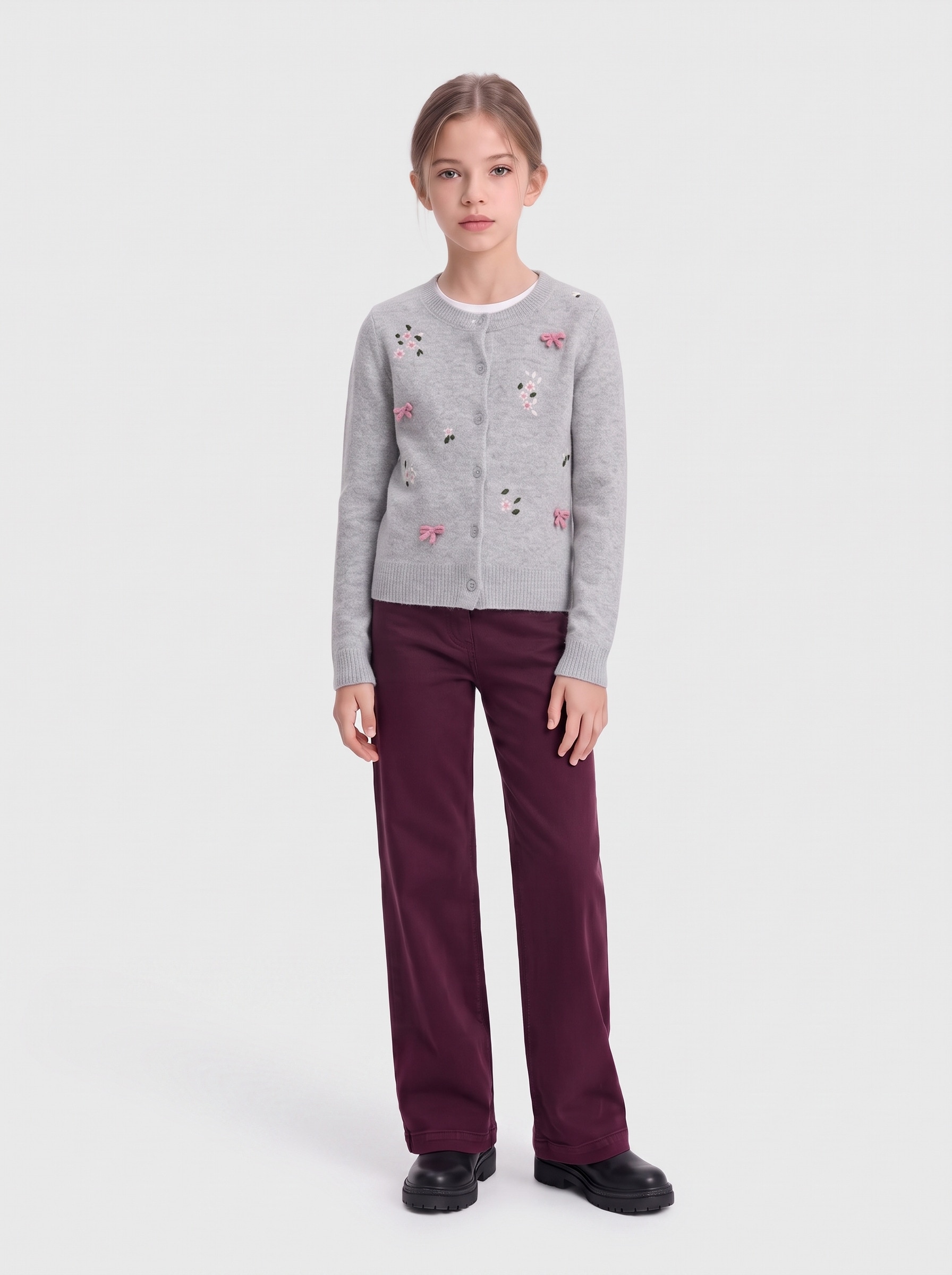 KIDS ONLY Veste en tricot »KOGDORA DETAIL LS O-NECK CARDIGAN KNT« Kunstfaser,