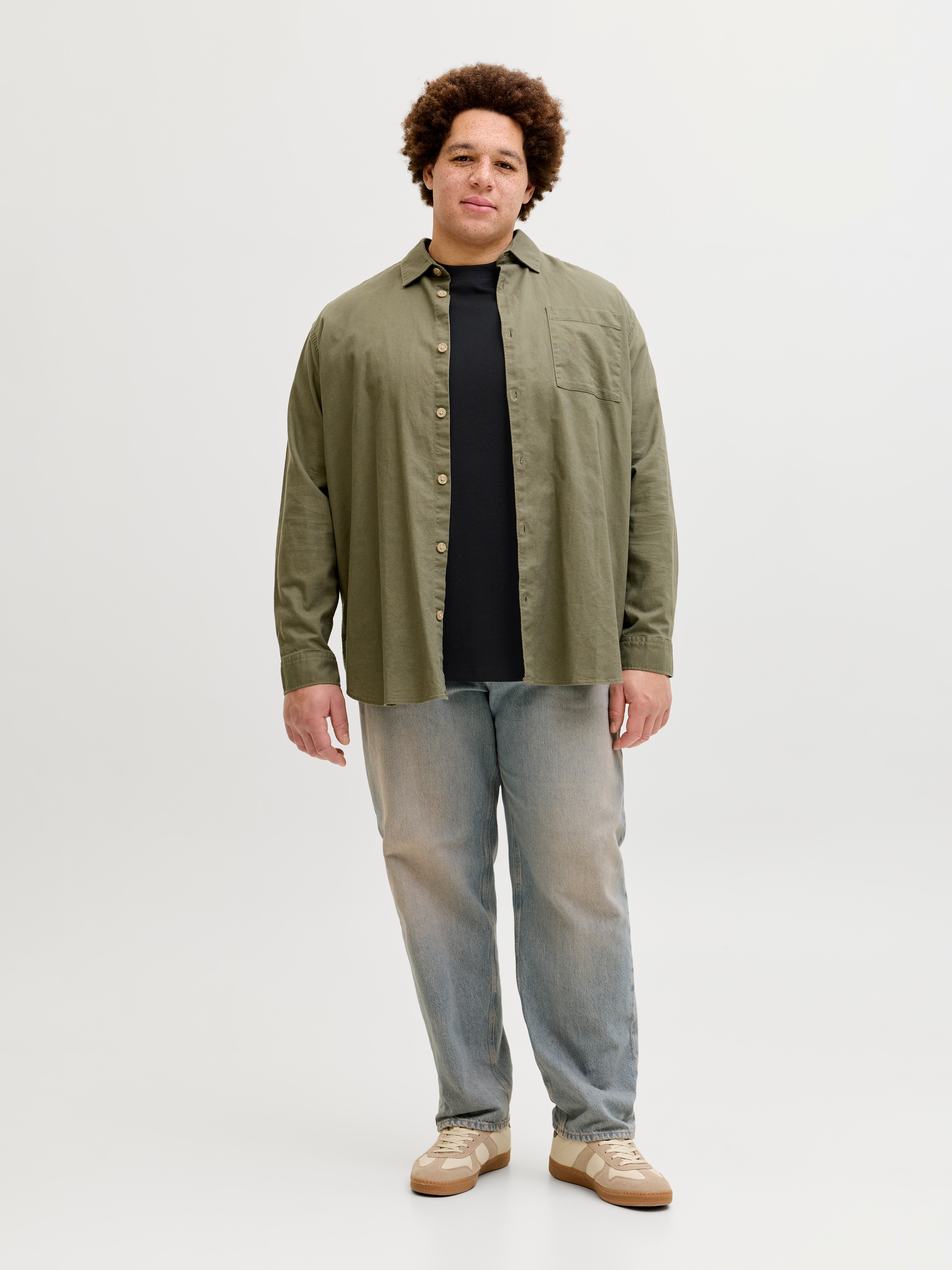 Jack & Jones PlusSize T-Shirt »JJEAUSTIN TEE SS NOOS PLS« mit Rundhalsausschnitt