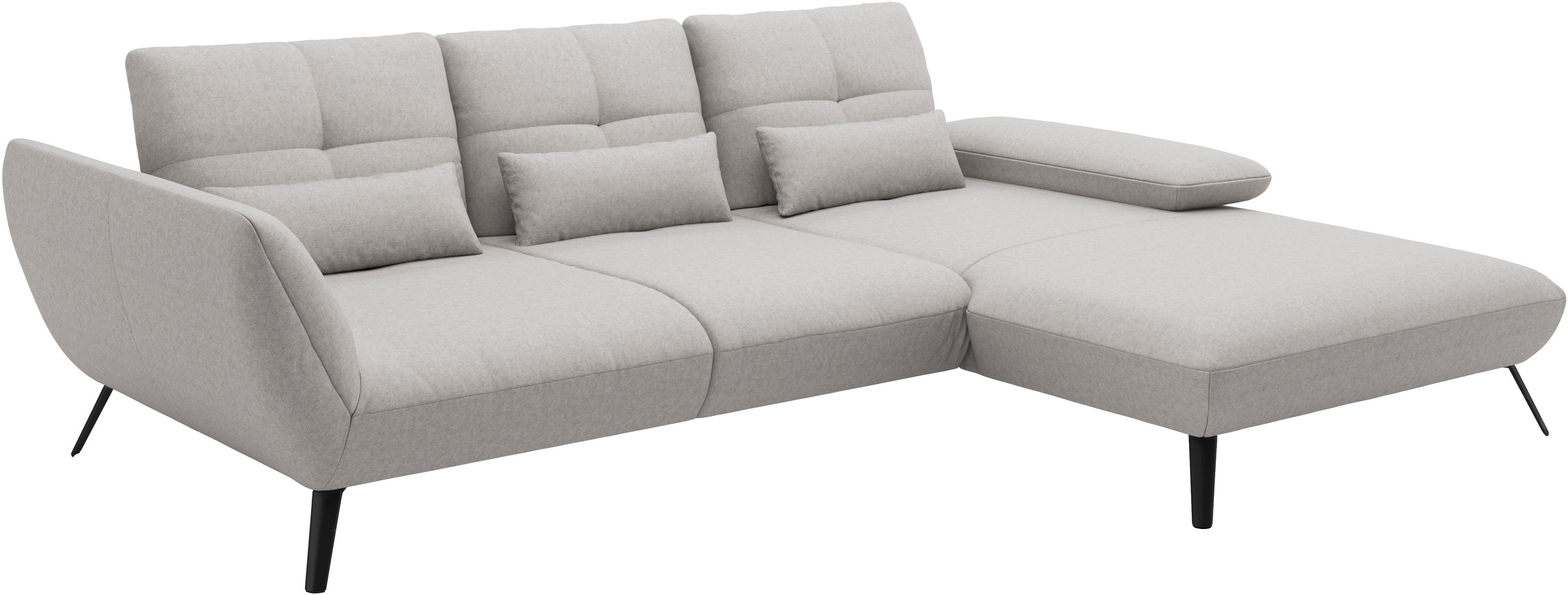 Places of Style Ecksofa »Mikado L-Form«, inkl. Sitztiefenverstellung und Armteilverstellung