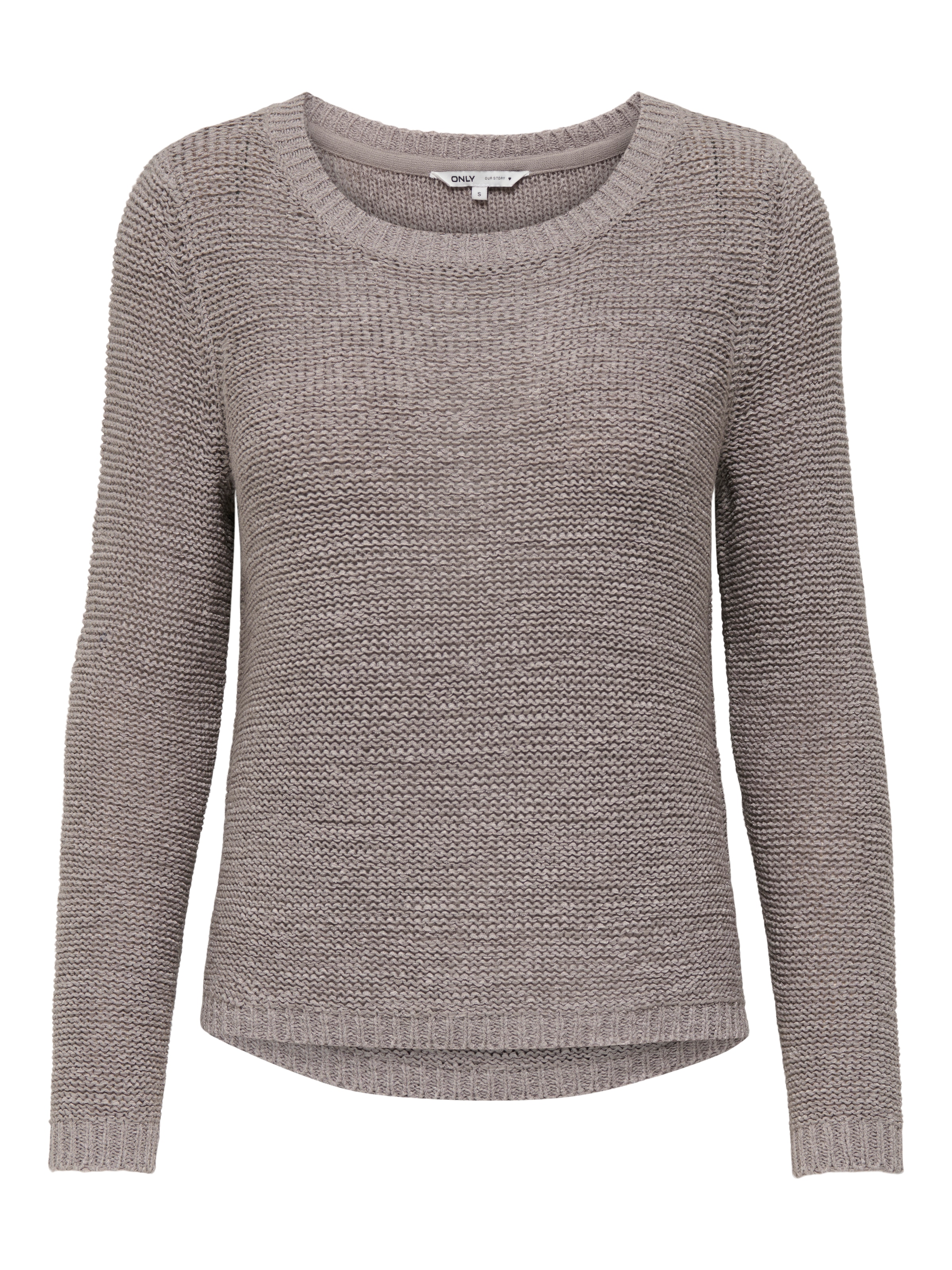ONLY Strickpullover »ONLGEENA XO L/S PULLOVER KNT NOOS« Materialmix, regular fit
