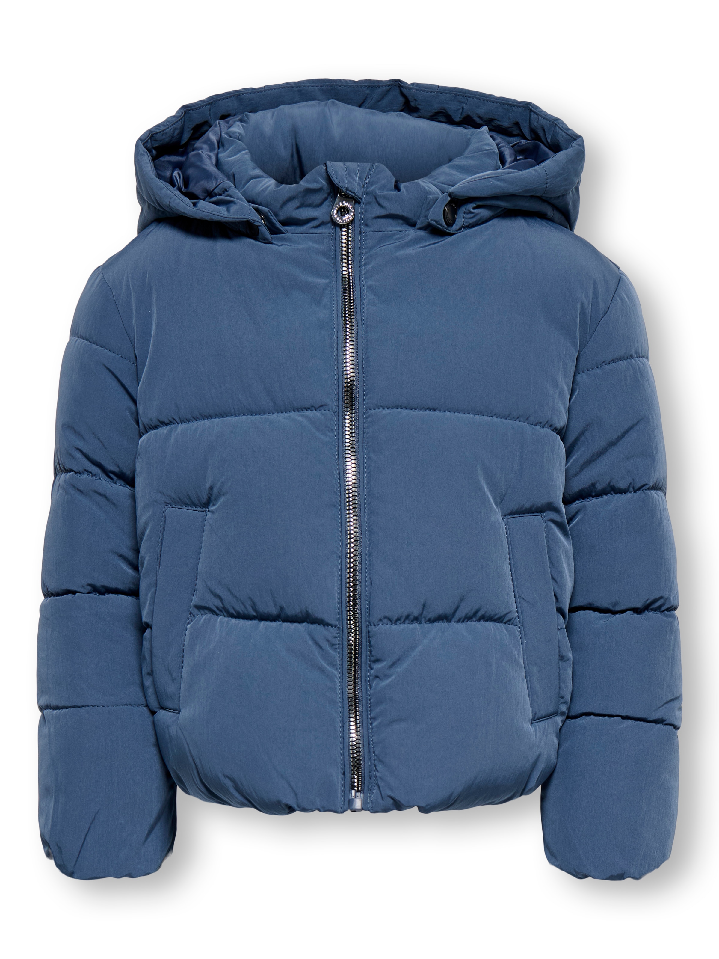 KIDS ONLY Steppjacke »KMGDOLLY LIFE SHORT PUF JACKET OTW NOOS« mit Kapuze Materialmix