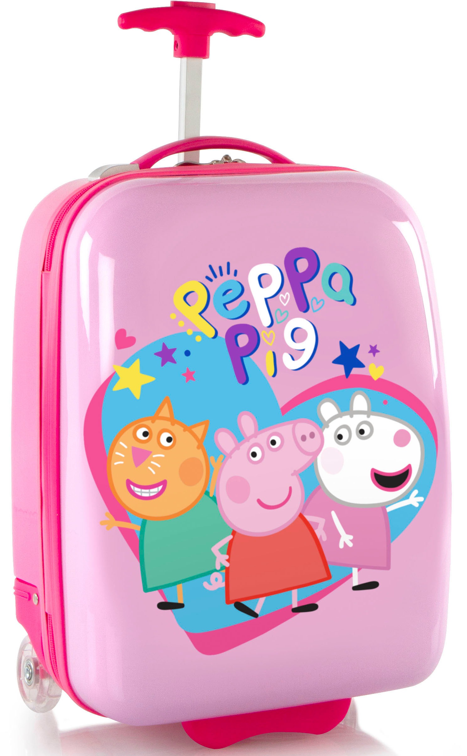 Image of Heys Kinderkoffer "Peppa Pig rosa, 46 cm" 26 l 2 Rollen Heys Kindertrolley Handgepäck-Koffer