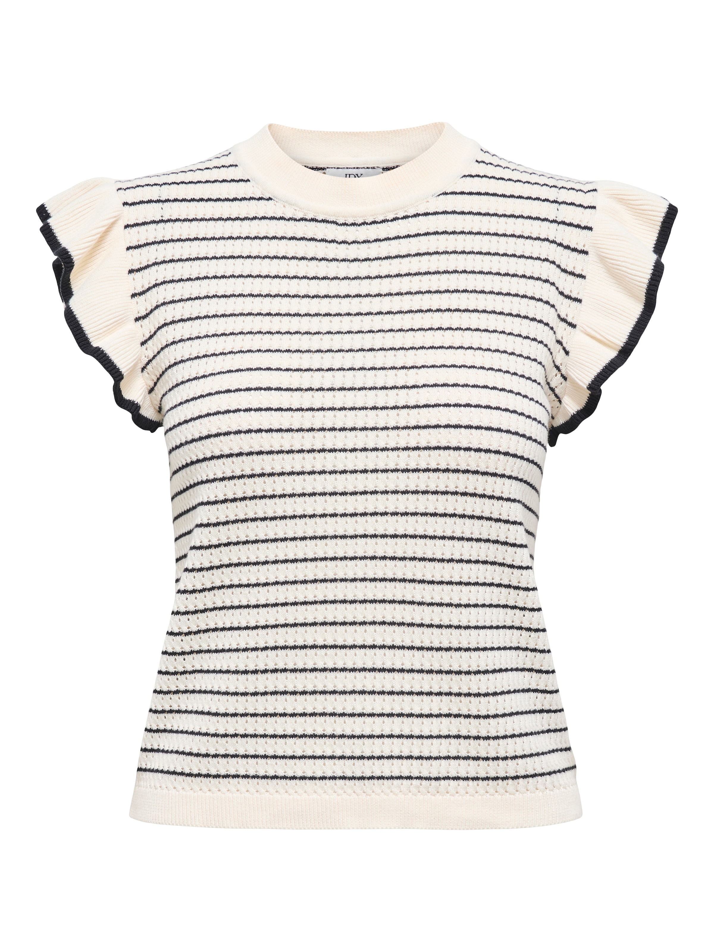 JDY Pull à manches courtes »JDYCARICE S/L FRILL PULLOVER KNT NOOS«