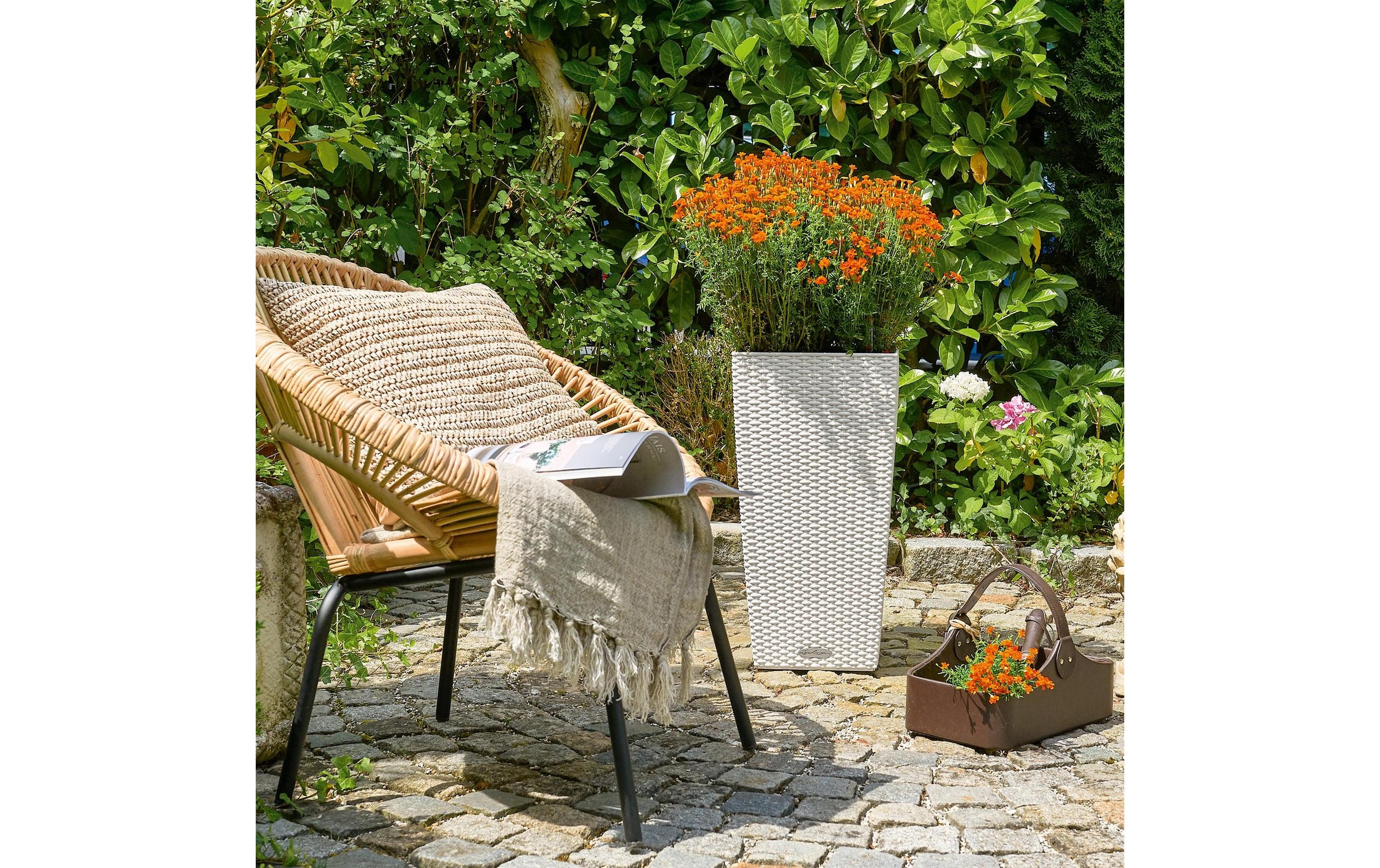   Blumentopf »Lechuza CUBICO Cottage 40 Graphit«