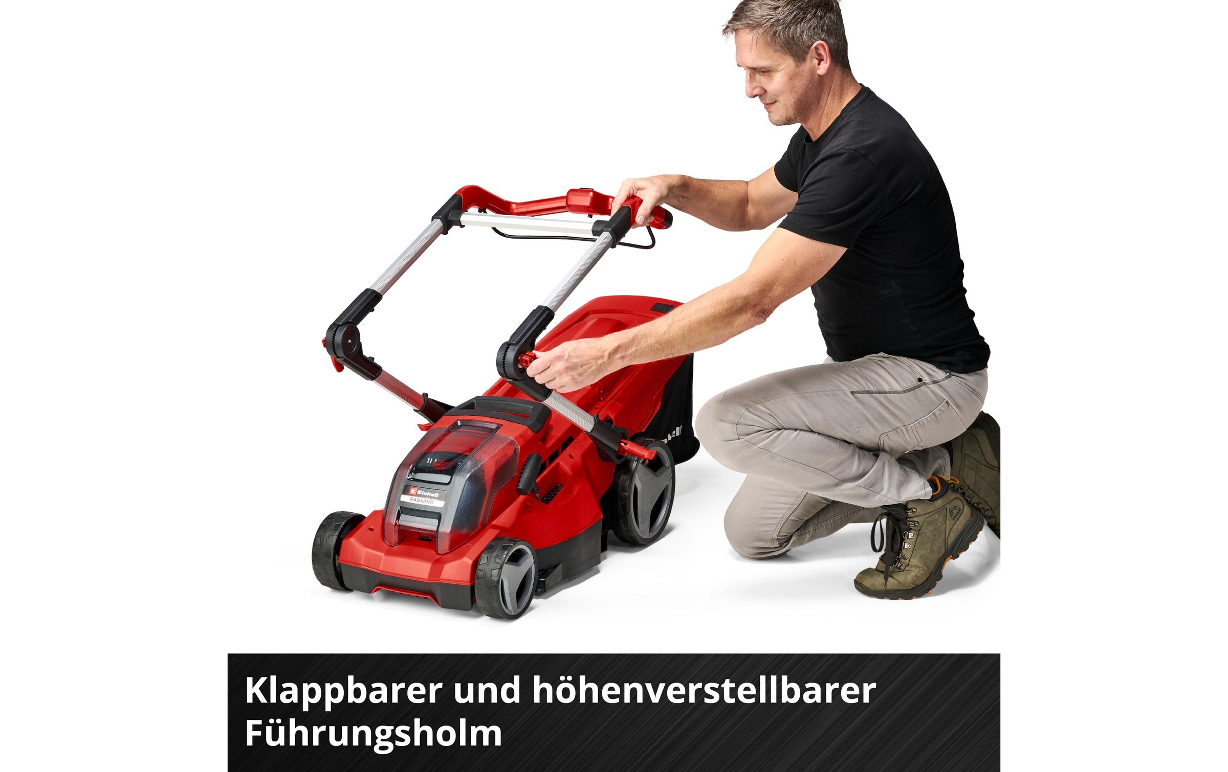 Einhell Akkurasenmäher »Akku-Rasenmäher RASARRO 36/36 Kit, 2 x 3.0Ah Plus«