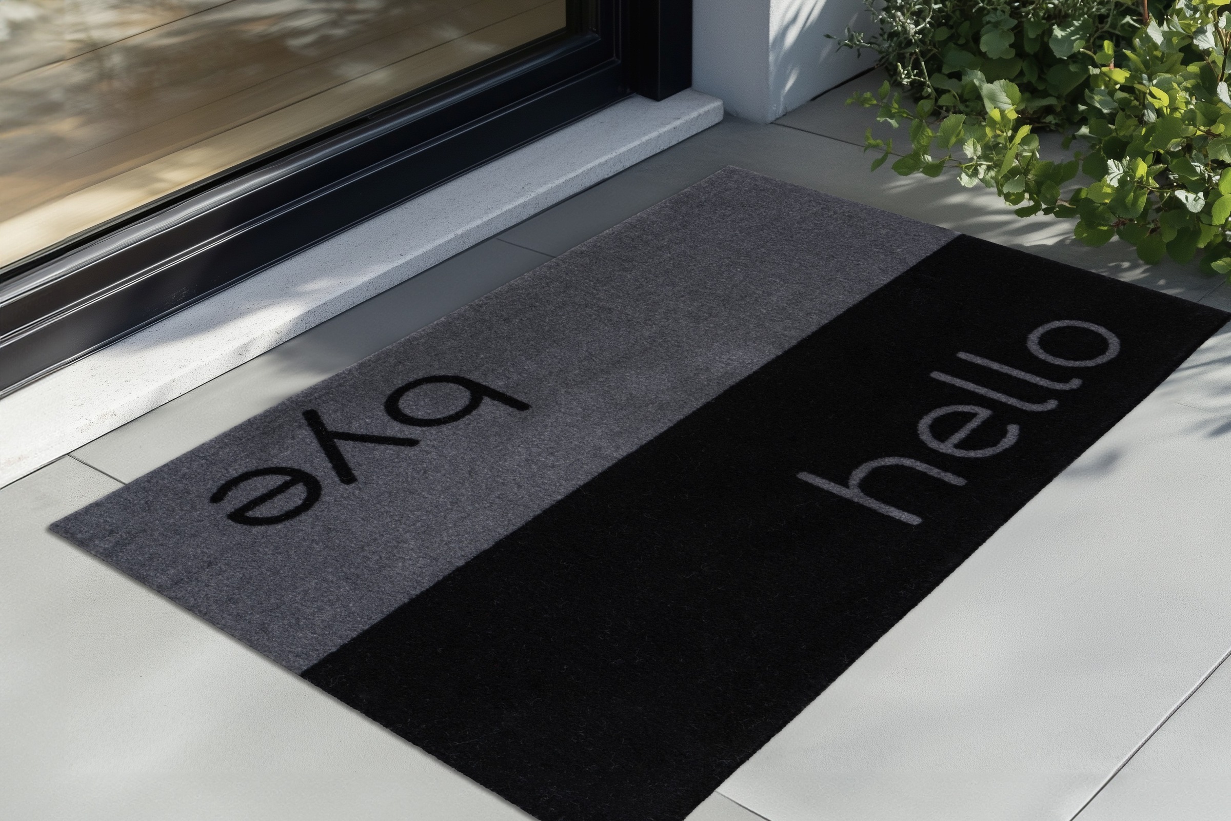 Kayoom Fußmatte "Cosy Entry 325" rechteckig 6 mm Höhe Türmatte, Schmutzfang, Hello, Eingang
