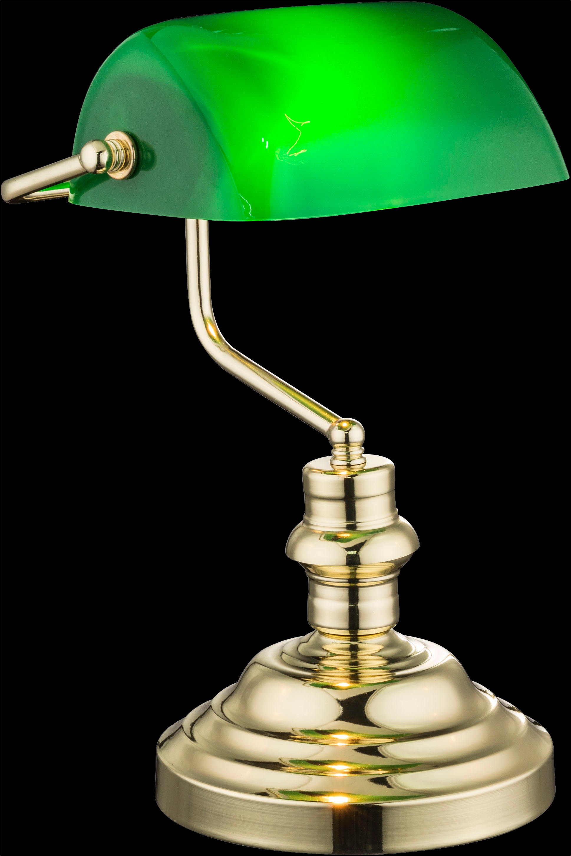 GLOBO LIGHTING Lampe de bureau »ANTIQUE« 1 cuis Klassische Schreibtischleuchte, Antik-look Tischleuchte, Bankerlamp