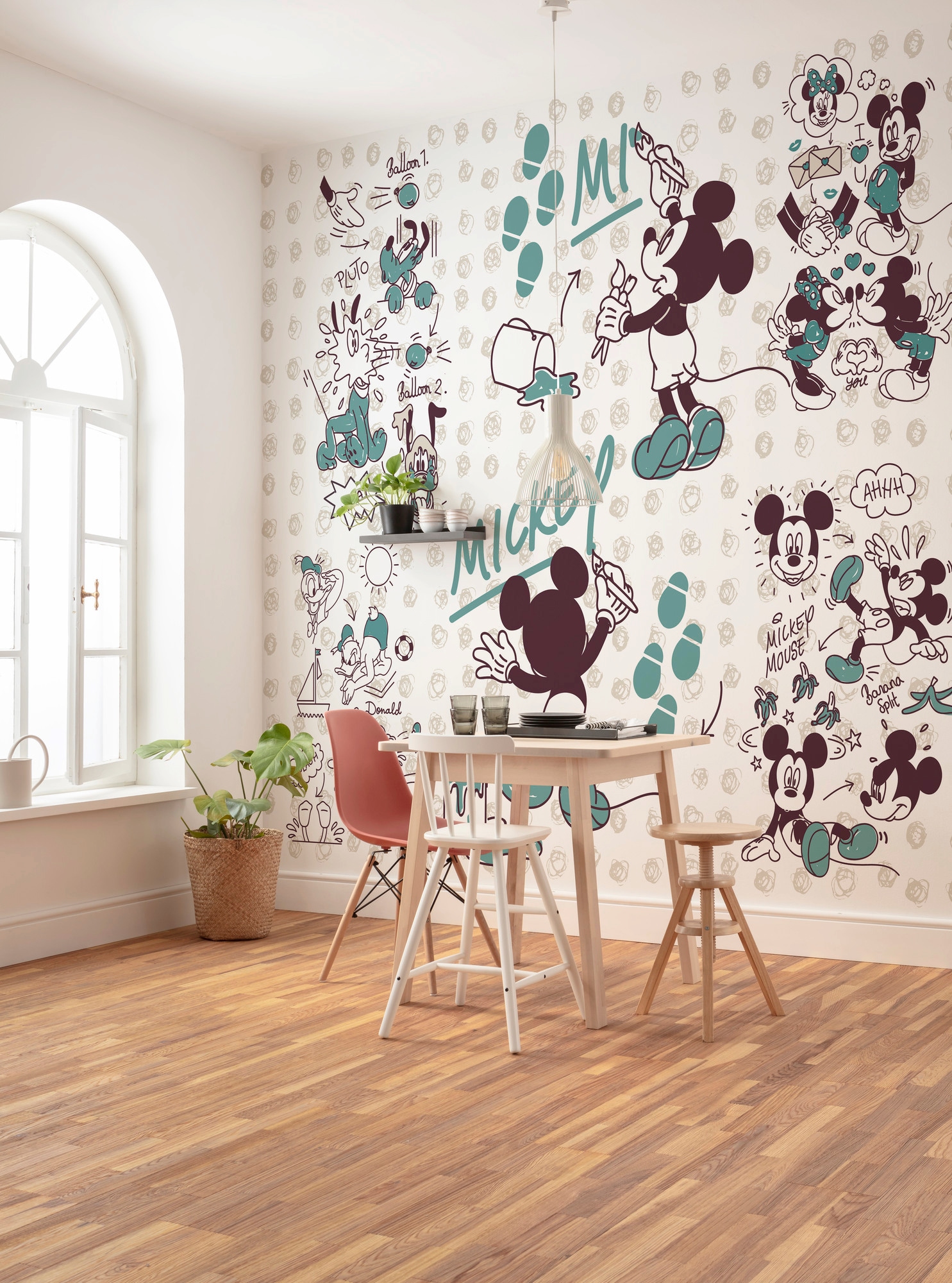 Komar Vliestapete »Digitaldruck Vlies - Mickey and Friends - Grösse 350 x 280 cm«, bedruckt, Kinderzimmer