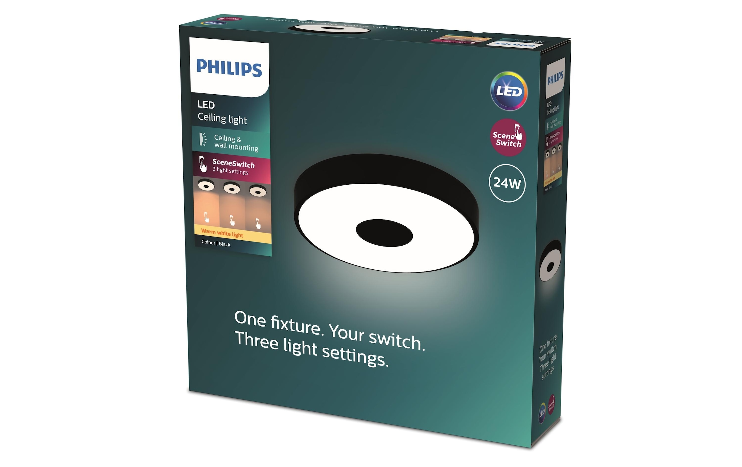 Philips Deckenleuchte »Coiner SceneSwitch 2700K, 2700 Lm« 1 Stk.