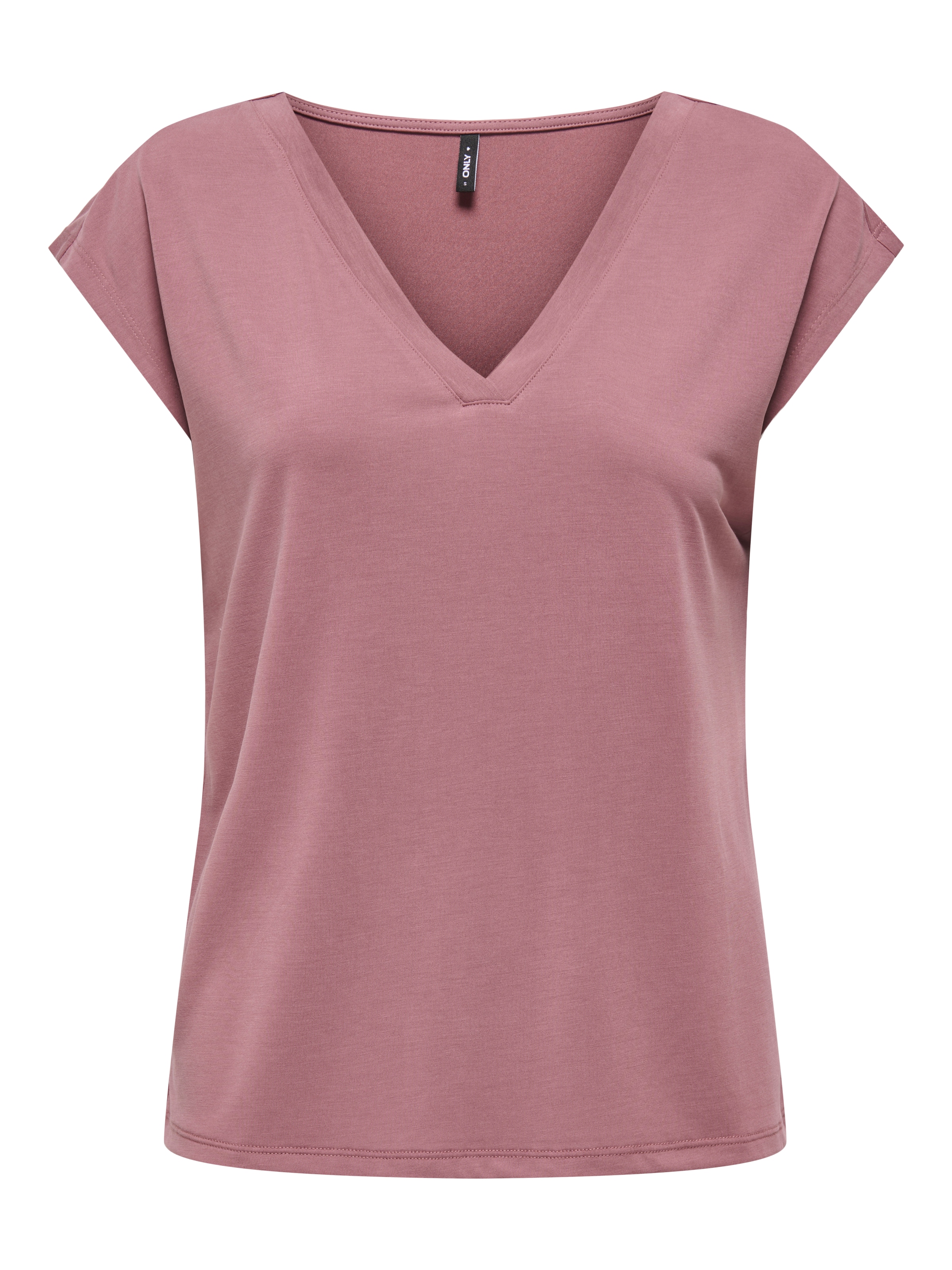 ONLY V-Shirt »ONLFREE S/S MOD.V-NECK TOP JRS NOOS«