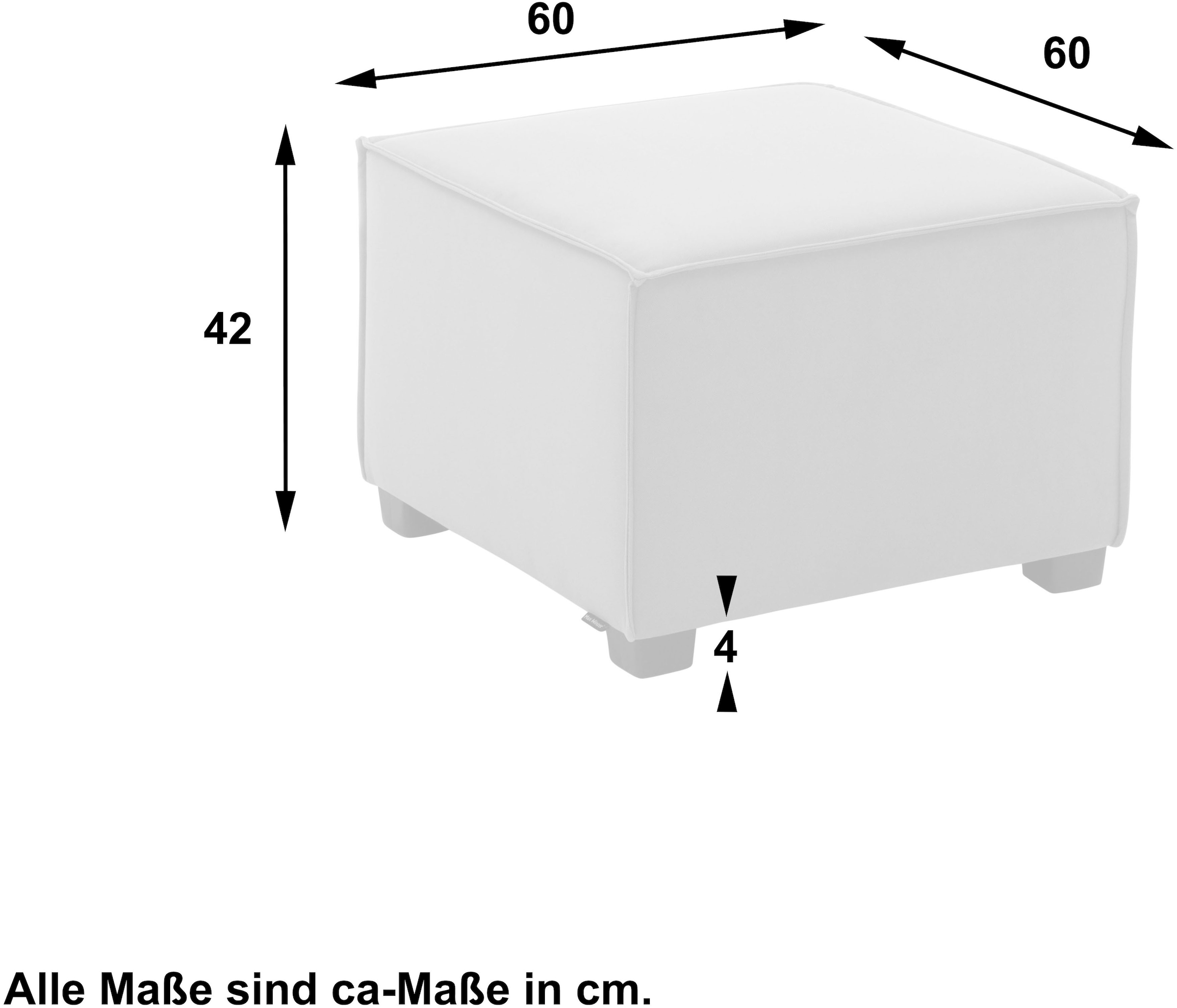 Max Winzer® Sofaelement »MOVE«, Einzelelement 60/60/42 cm, individuell kombinierbar