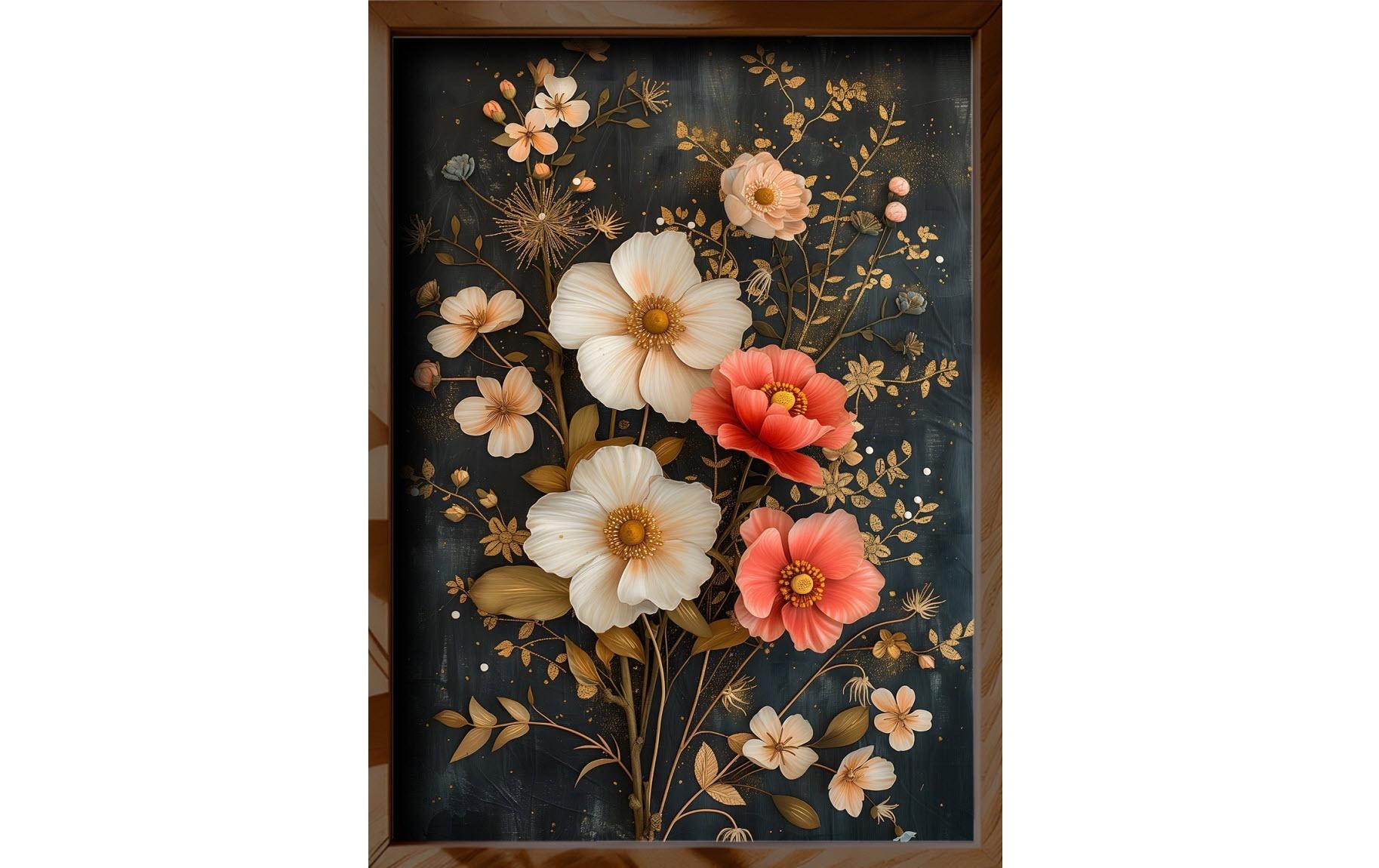 Image of Wandbild "Wallxpert Flowers" Blumen