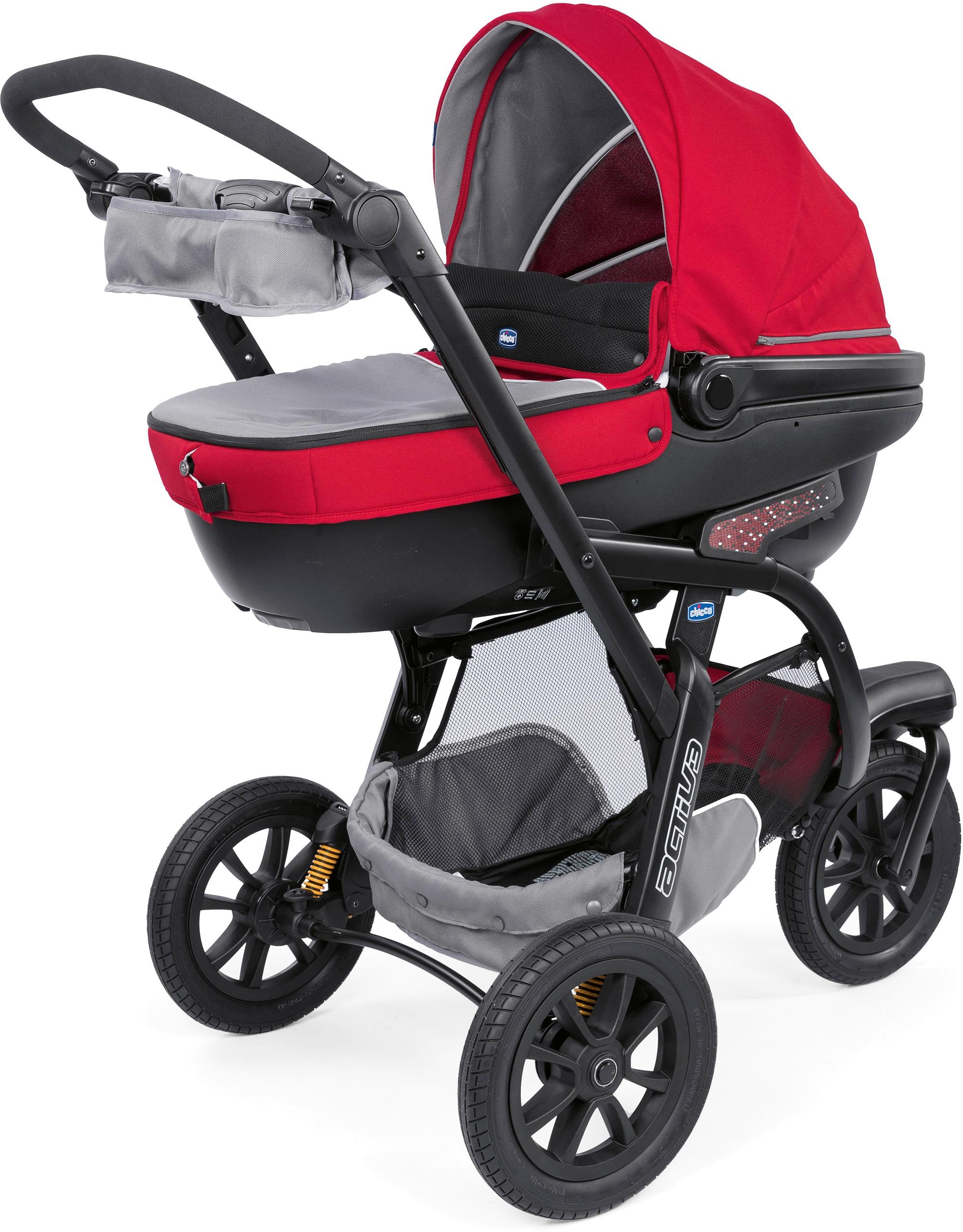 Image of Chicco Kombi-Kinderwagen »Trio-System Activ3 Top, Red Berry«, 15 kg, mit Regenschutz und Babyschale bei Ackermann Versand Schweiz
