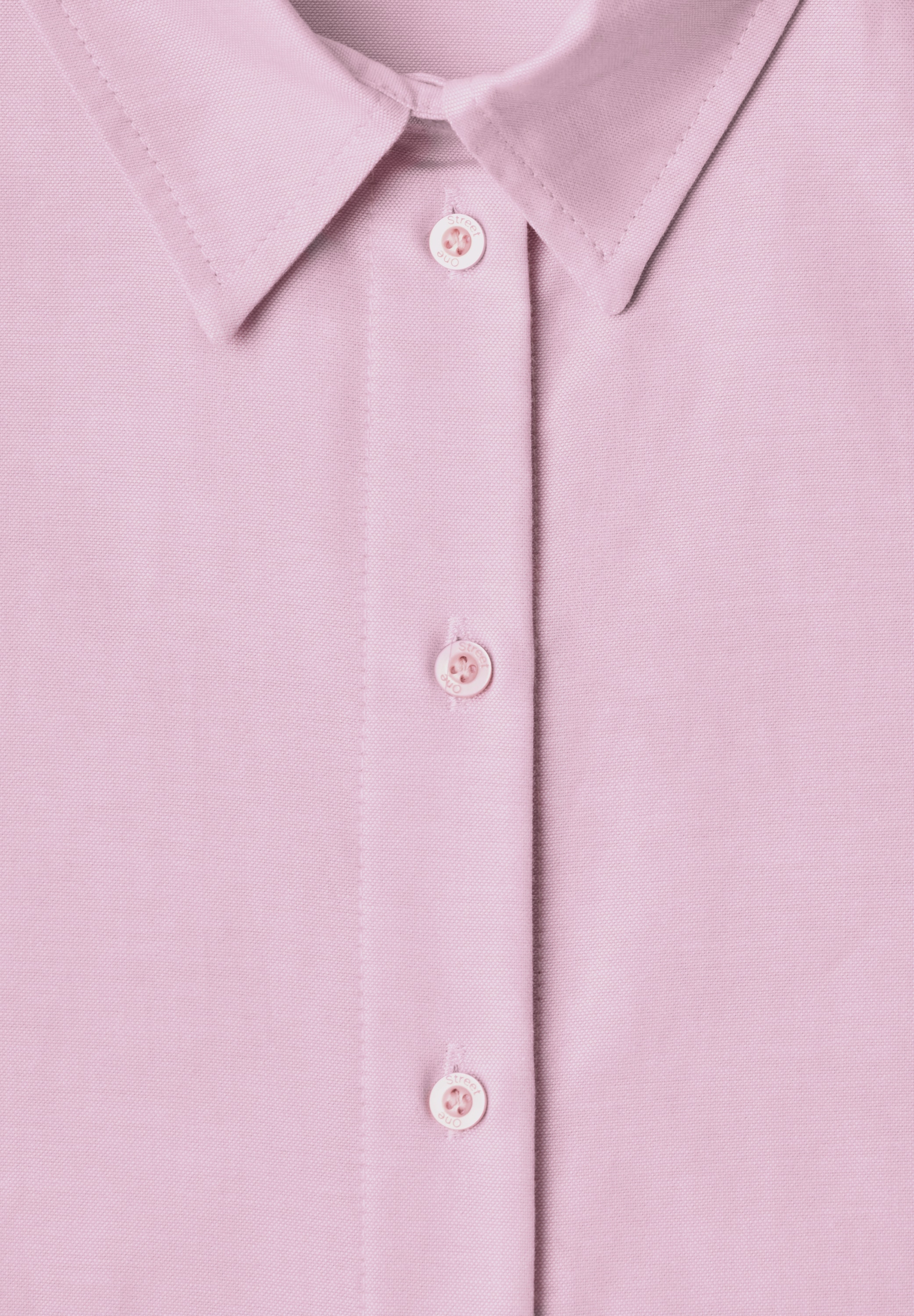 STREET ONE Langarmbluse Oxford Bluse mit Backprint