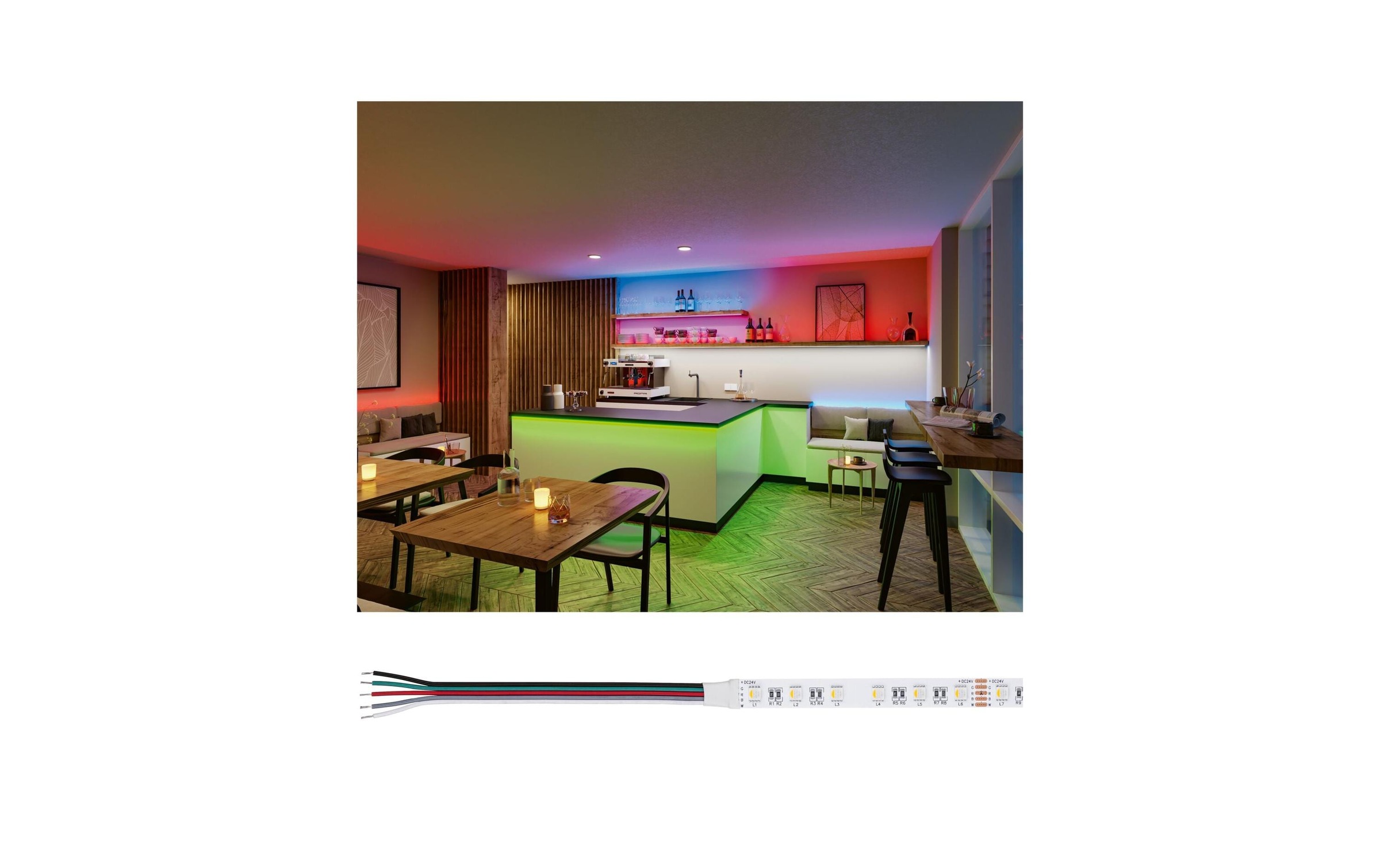 Paulmann LED-Streifen »Silver P25 830 5m 75W 300 lm/m 60LEDs/m RGBW«, 300 St.-flammig