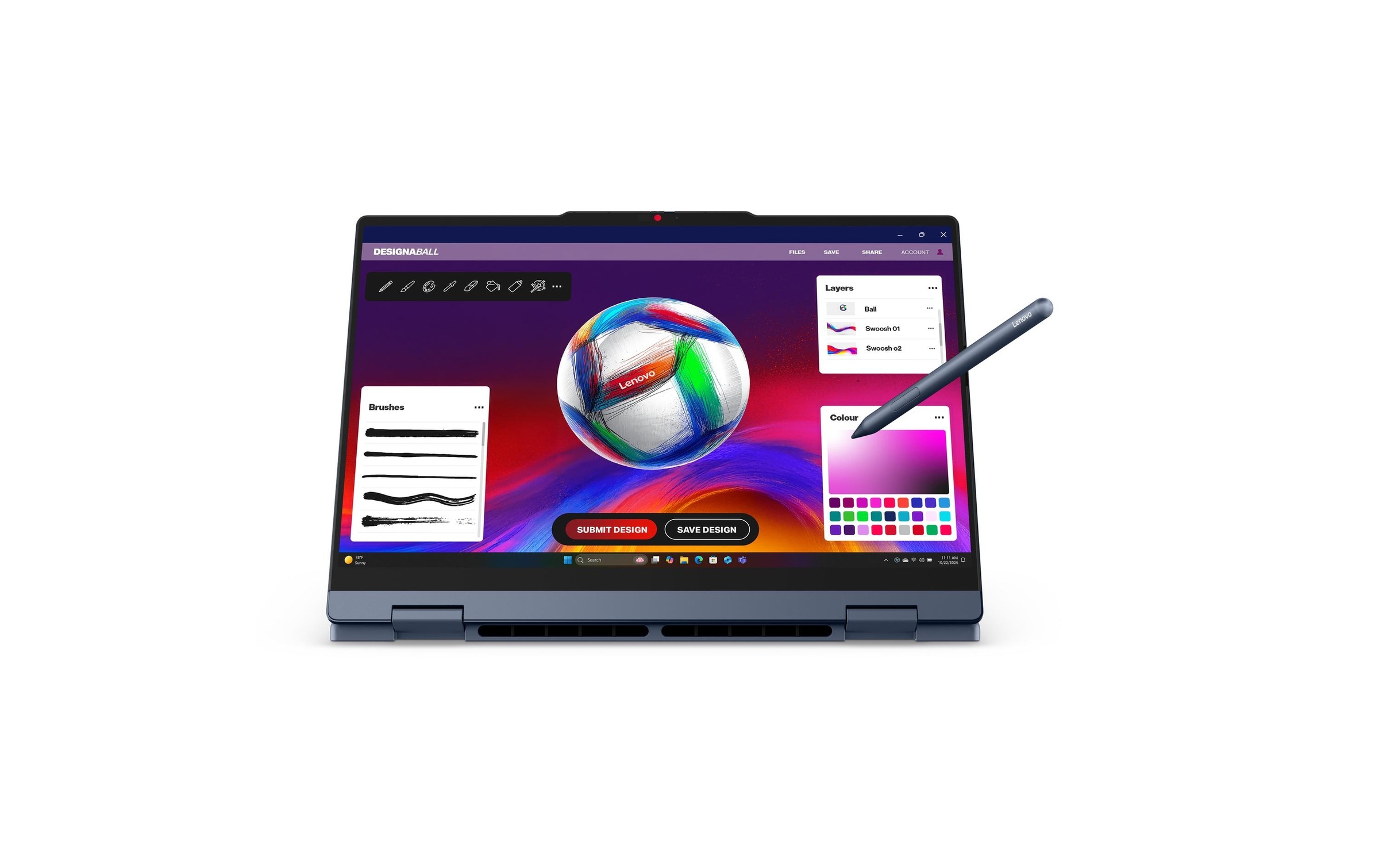 Lenovo Ordinateur portable »IdeaPad 5 2-in-1 14AGP11 Copilot+ PC (AMD)« / 14 ″ AMD Ryzen™ AI 7 NPU intégrée (Neural Processing Unit)