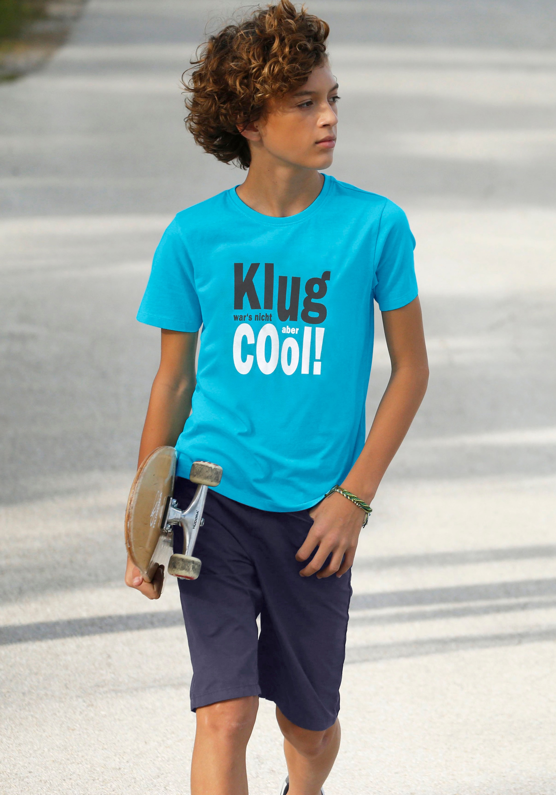 KIDSWORLD T-Shirt »KLUG WAR´S NICHT...ABER COOL«, Spruch kaufen