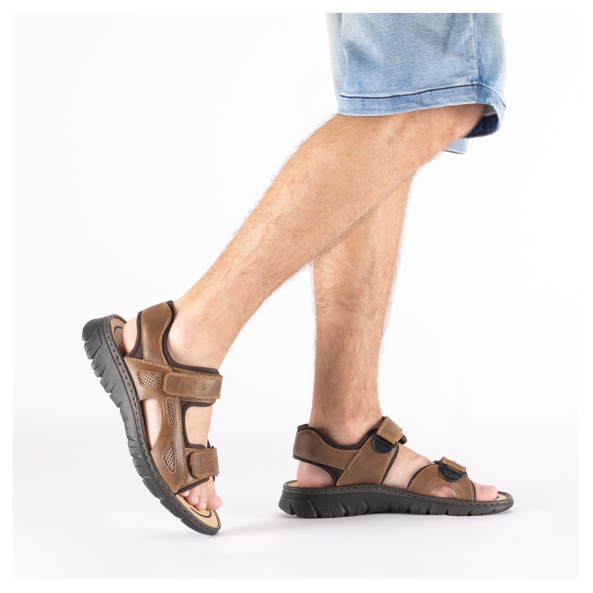 Rieker Sandale  Chaussure d'été, chaussure à scratch, sandale d'extérieur, style trekking