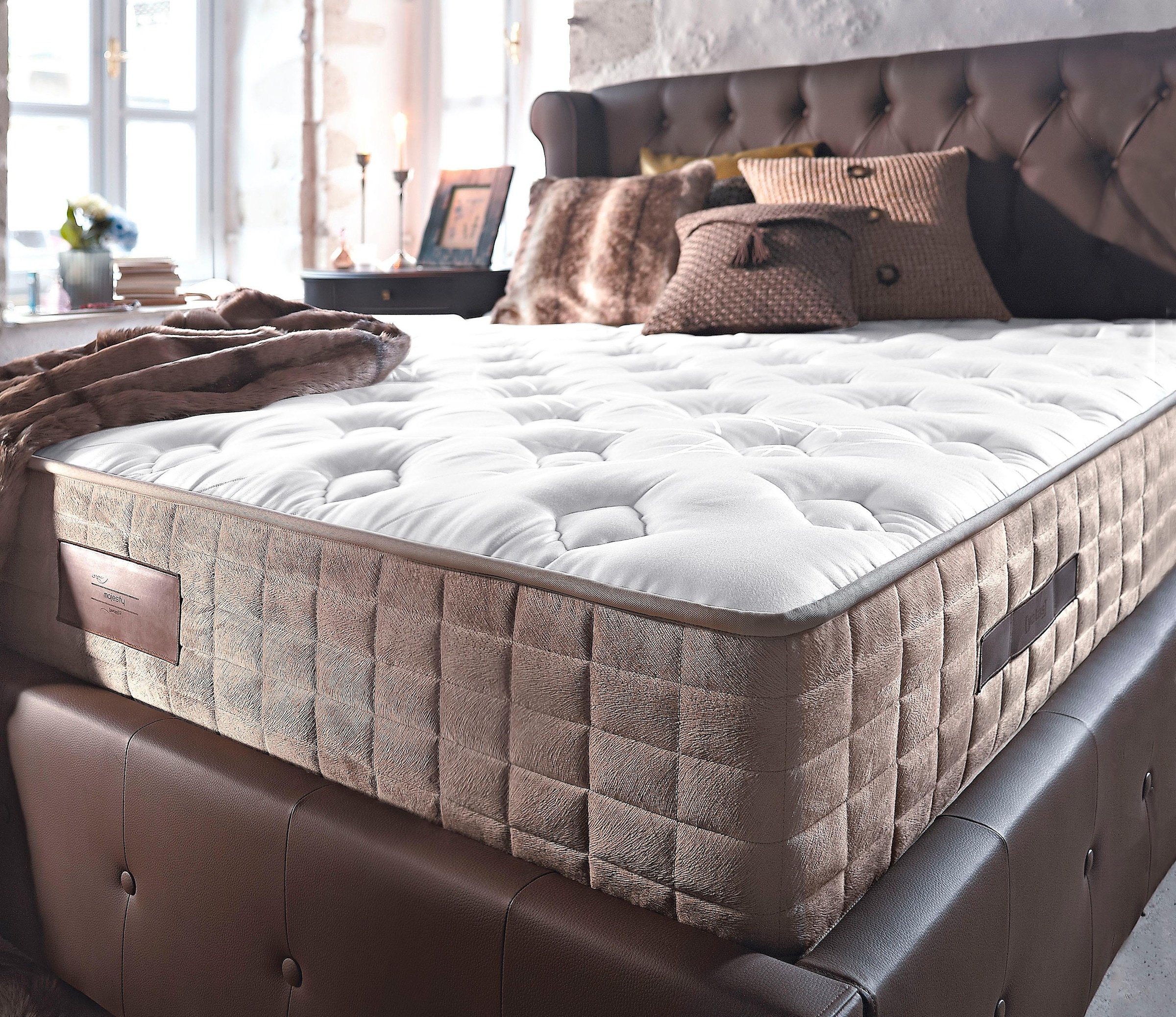 Yatas Bedding (1 hoch, Bonnellfederkernmatratze nutzbar Wendematratze St.), »Majestät cm als cm 30 Luxus«, bequem Matratzendesign, einzigartiges kaufen