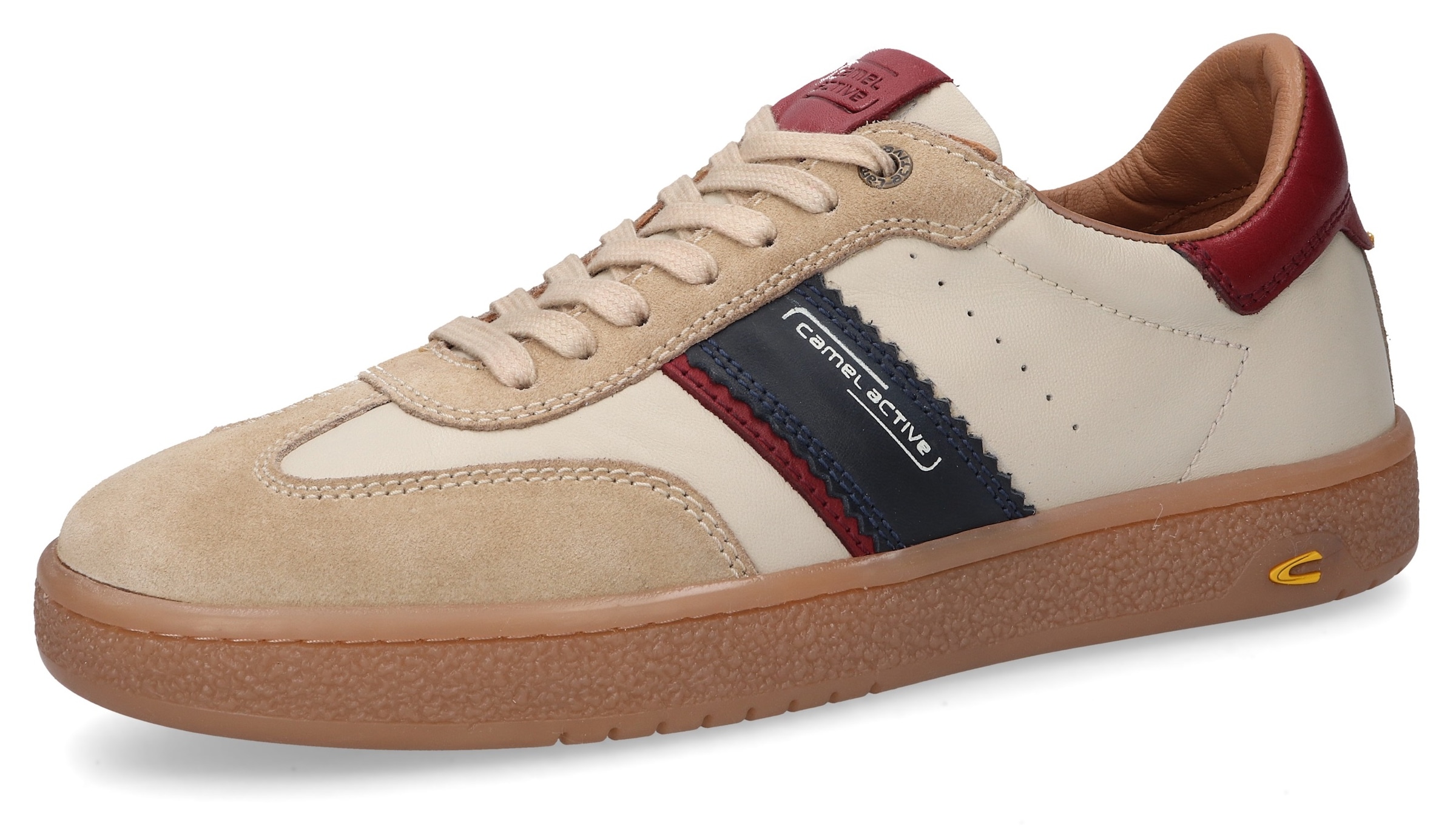 Image of camel active Sneaker, Schnürschuh, Retro Sneaker, Freizeischuh mit Logoschriftzug