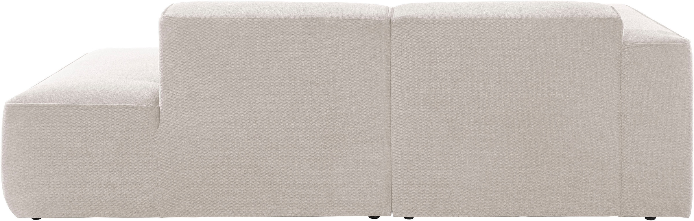 andas Ecksofa »Noord mit Kedernaht, Breite 227 cm«, Cord, Struktur, Webstoff, mit Wellenunterfederung, Massivholzrahmen