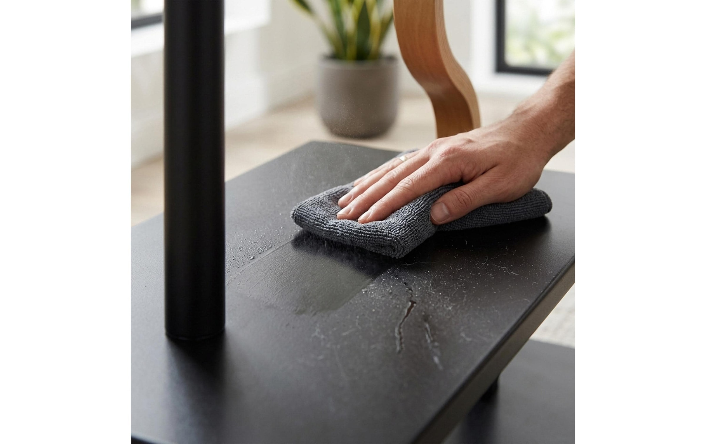 relaxdays »relaxdays Beistelltisch 60 x 50 cm, Schwarz/Braun/Transparent«