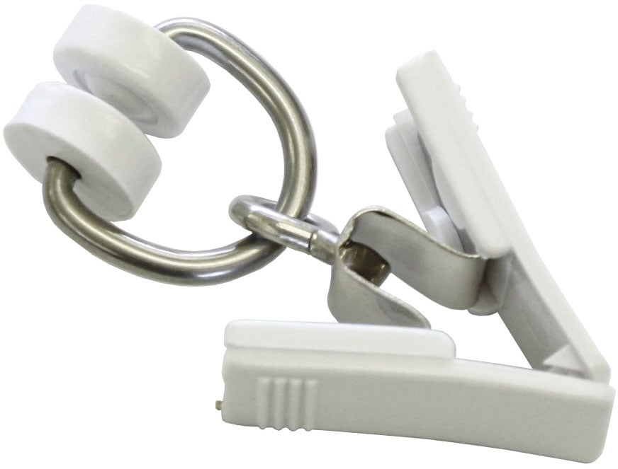 Image of GARDINIA Gardinenring "T-Rollringe mit Klammer" Serie T-Schiene