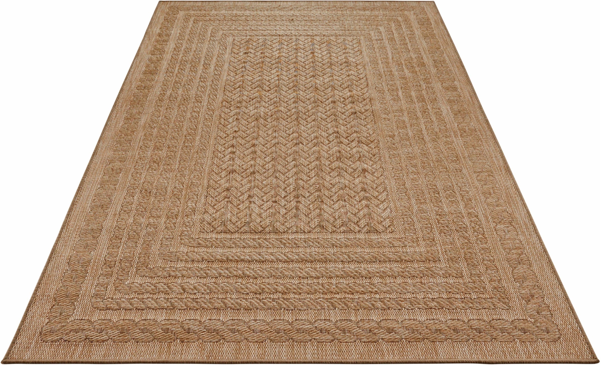 Image of NORTHRUGS Teppich »Limonero«, rechteckig, 6 mm Höhe, In-und Outdoor geeignet, Wohnzimmer, Balkon, Terrasse, Garten, Strapazierfähig und pflegeleicht, Flachgewebe bei Ackermann Versand Schweiz