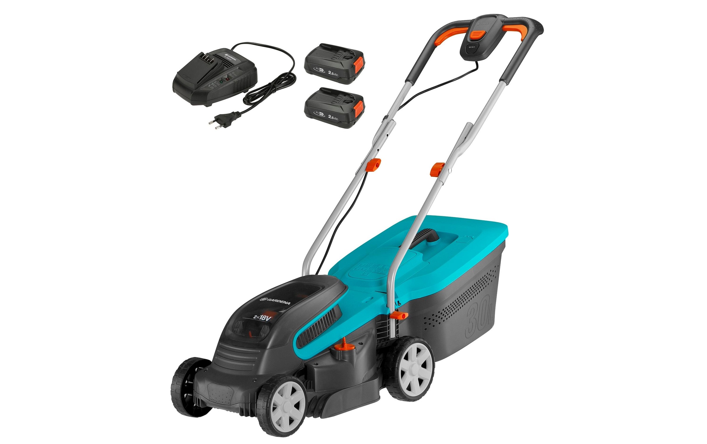 Image of GARDENA Akkurasenmäher »Akku-Rasenmäher PowerMax 32 / 36 V Set« bei Ackermann Versand Schweiz