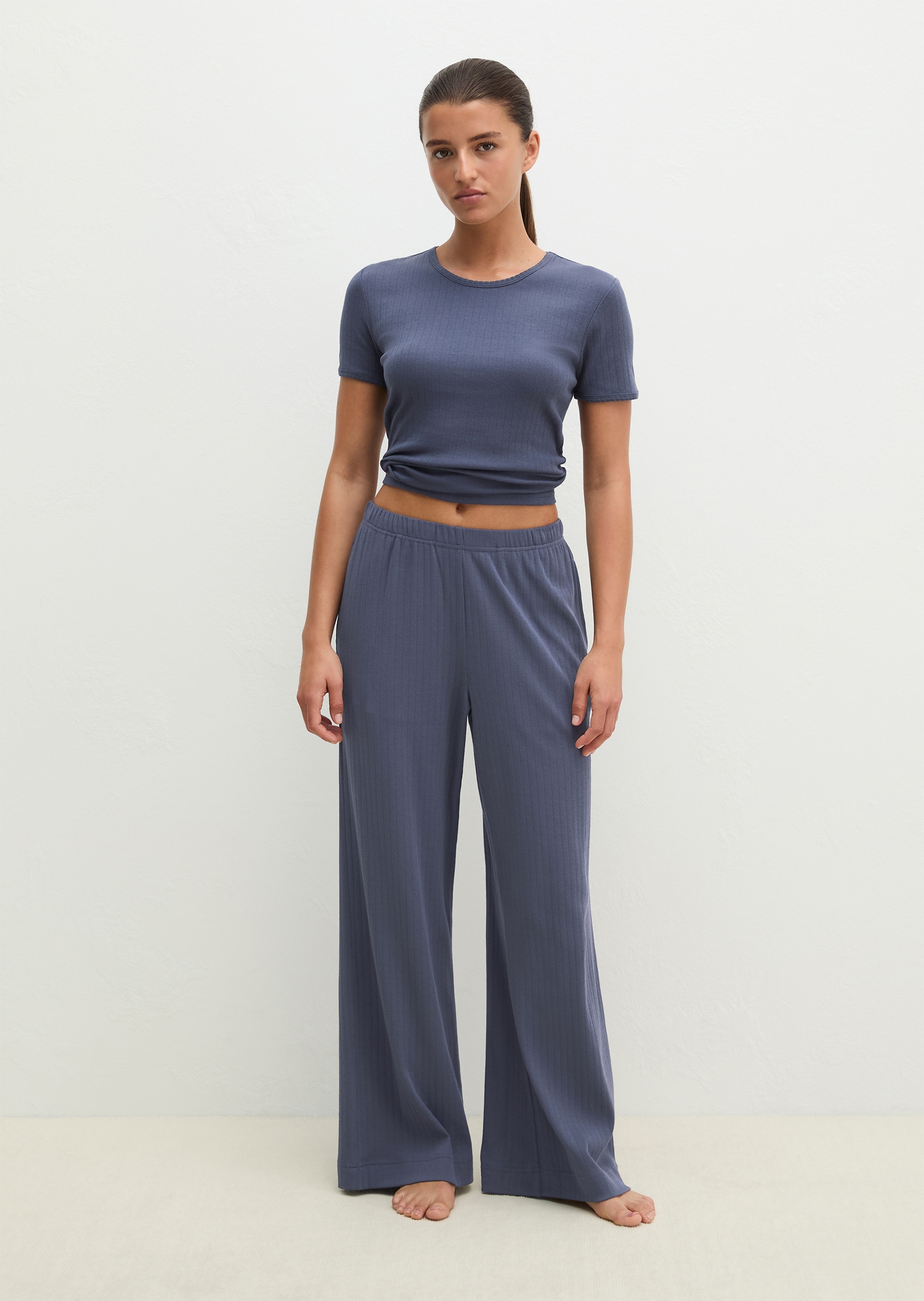 Image of Marc OPolo Loungehose mit weiter Beinform, als Homewear, aus Jersey