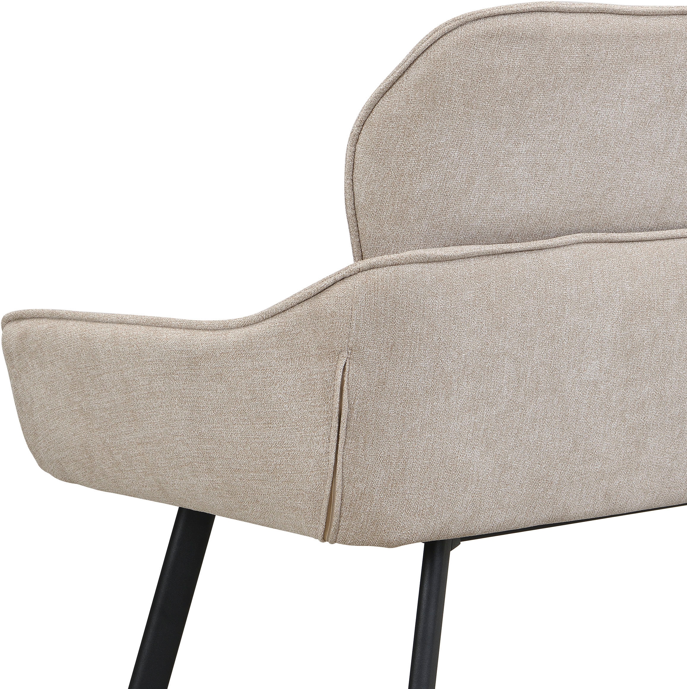 byLIVING Banc »Rico« 1 cuis tlg. gemütliche Esszimmerbank in 140 oder 160cm, hochwertiger Stoffbezug