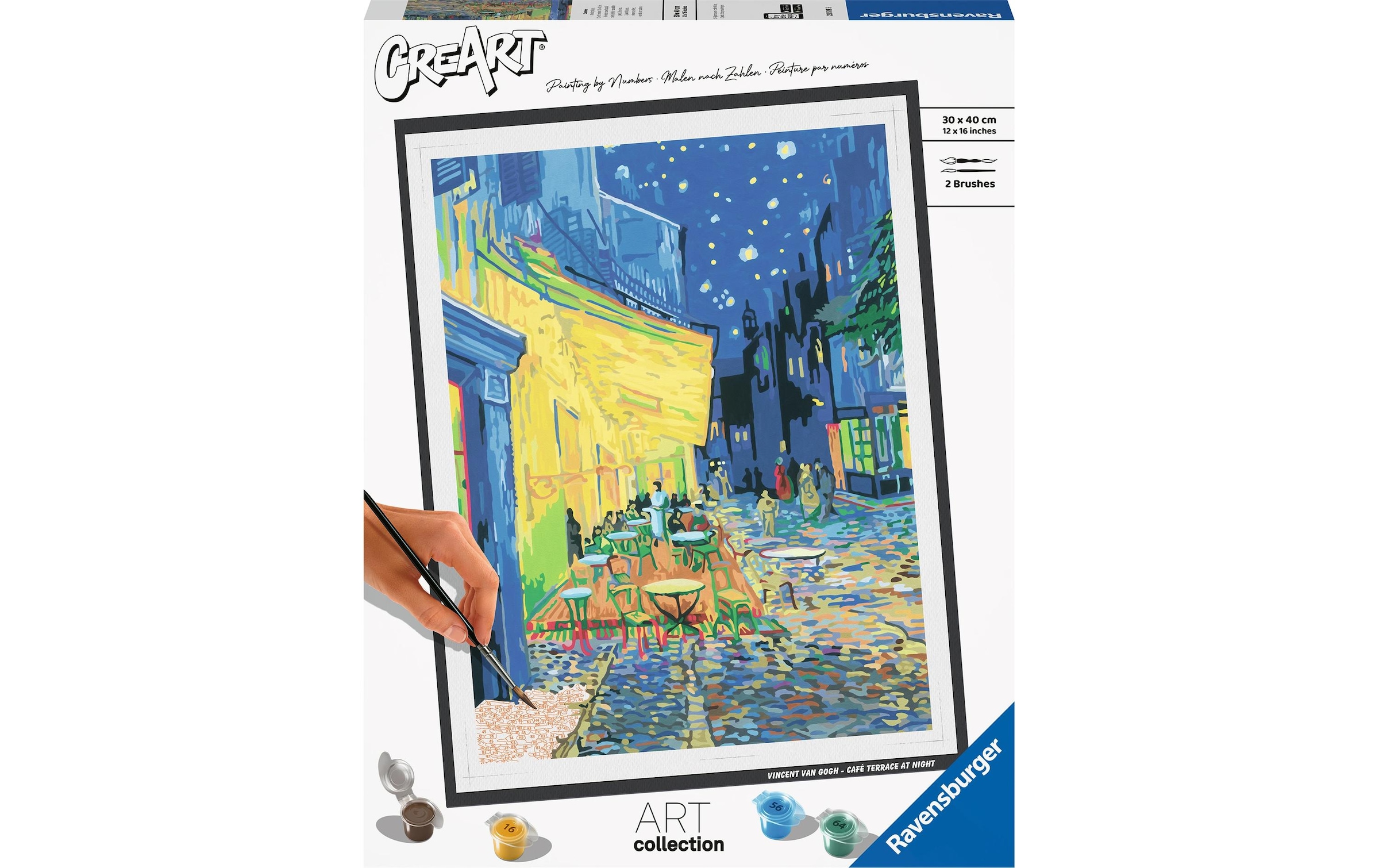 Ravensburger Peinture par numéros »CreArt, ART Collection, Café Terrace (Van Gogh)« fabriqué en Europe