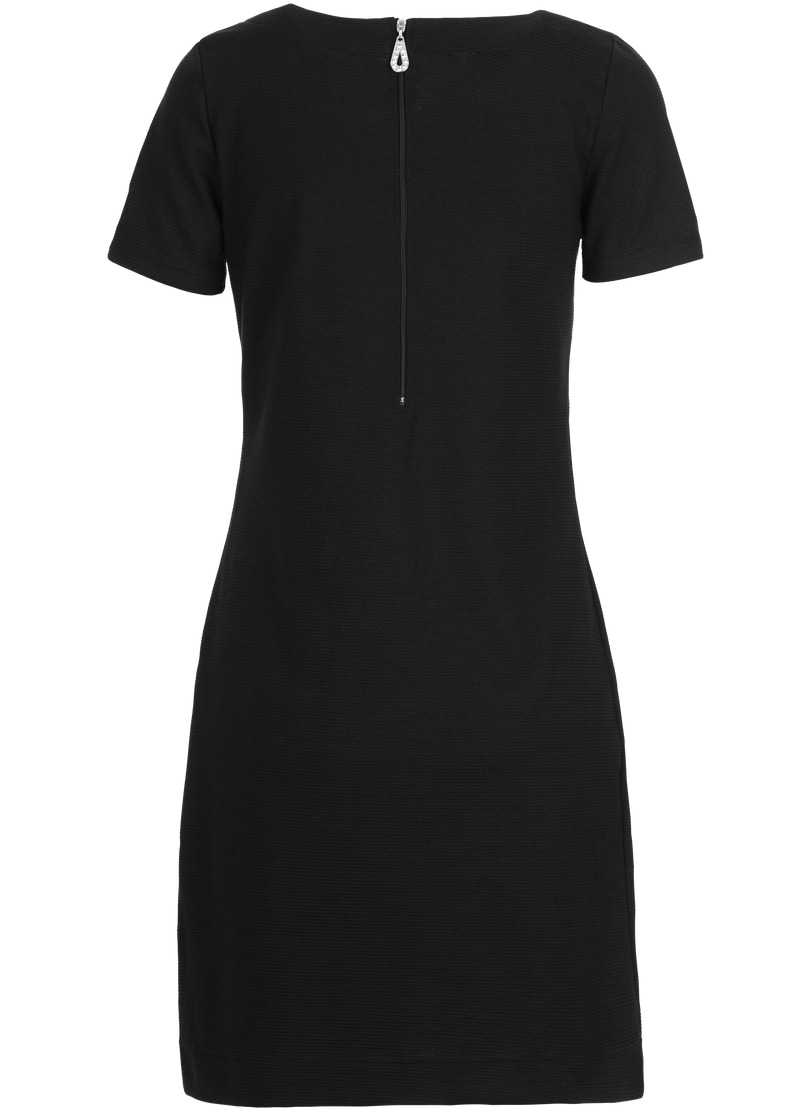 Trigema Jerseykleid »TRIGEMA Halbarm Kleid mit Kristallsteinen«, (1 tlg.)