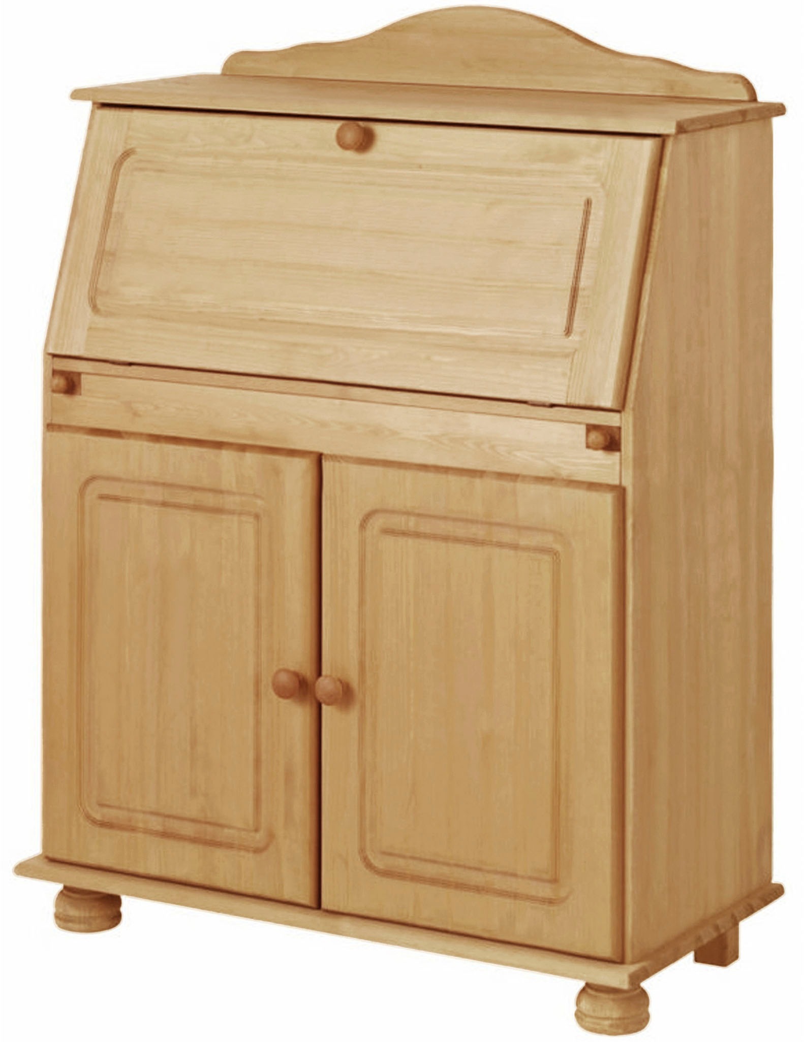 OTTO home Sekretär "Mette, Schreibtisch im Landhausstil," aus Massivholz, Breite 82 cm