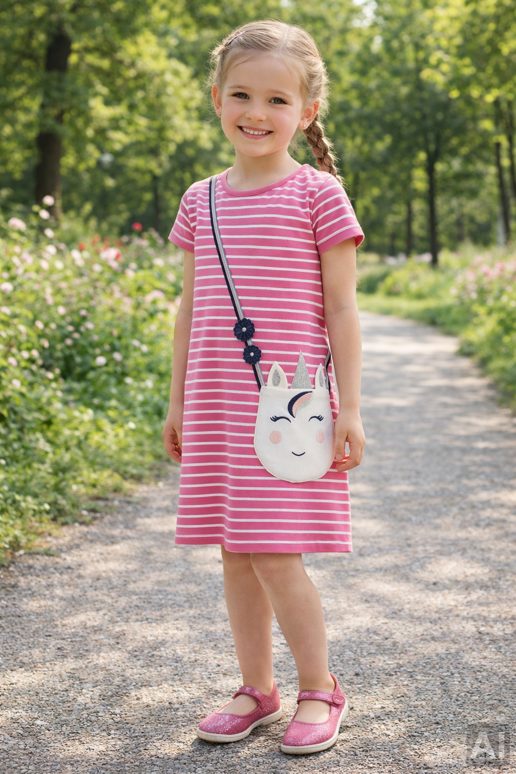 happy girls Robe en jersey Poche plaquées mit süssem Taschendetail