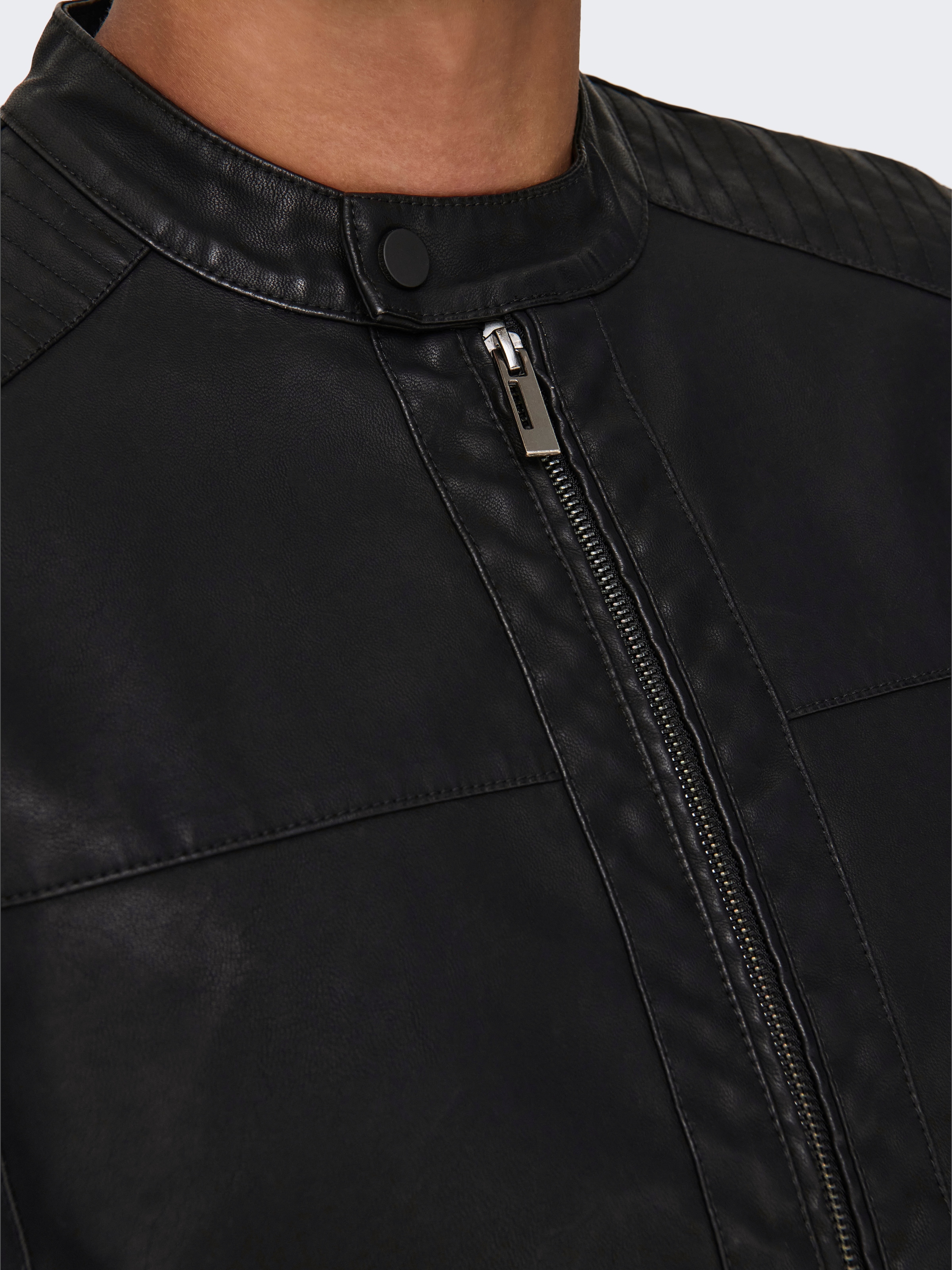 ONLY & SONS Veste de motard »MIKE PU RACER JACKET« ohne Kapuze