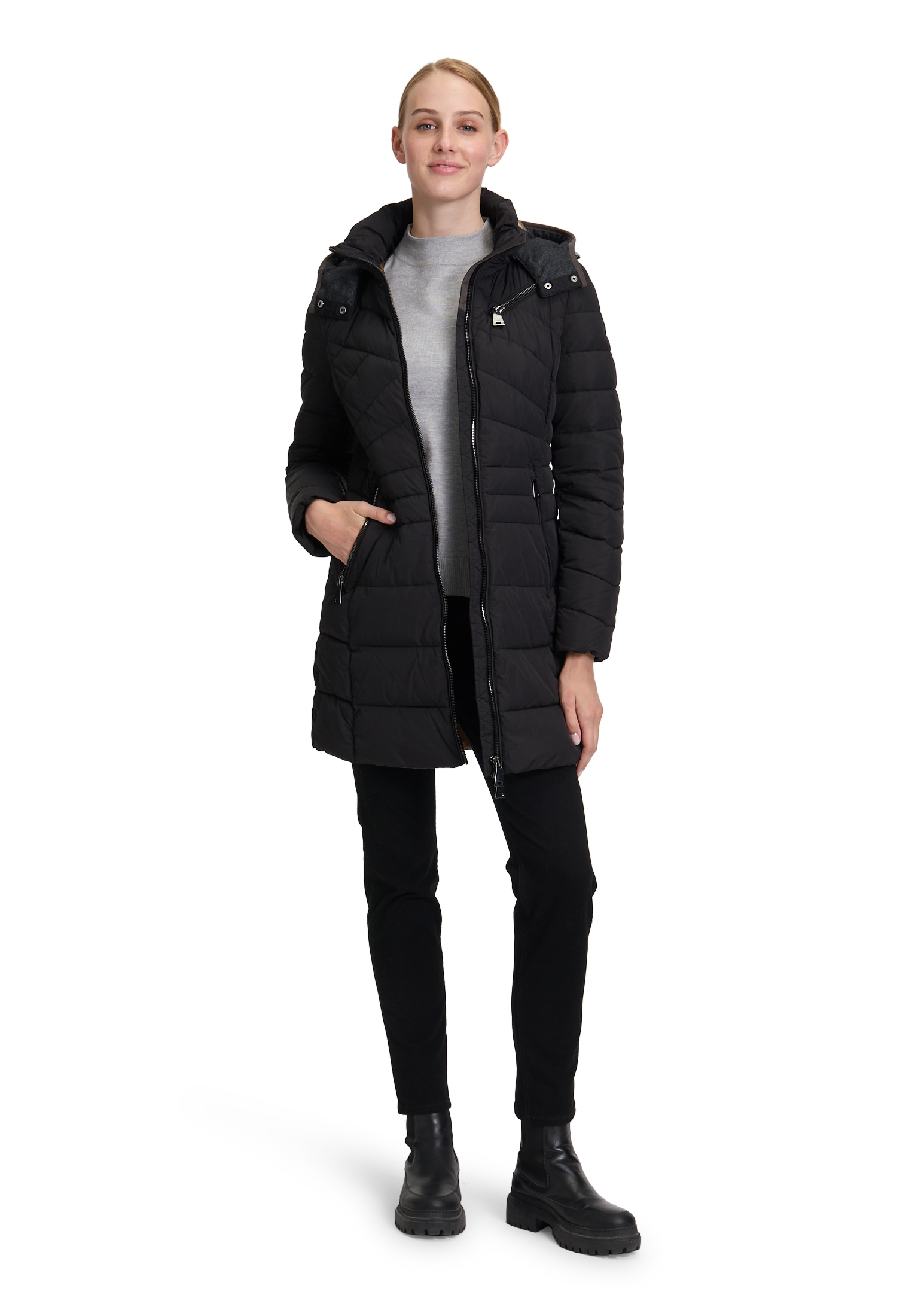 Gil Bret Steppjacke mit Kapuze Winterjacke mit Kapuze und Reissverschluss