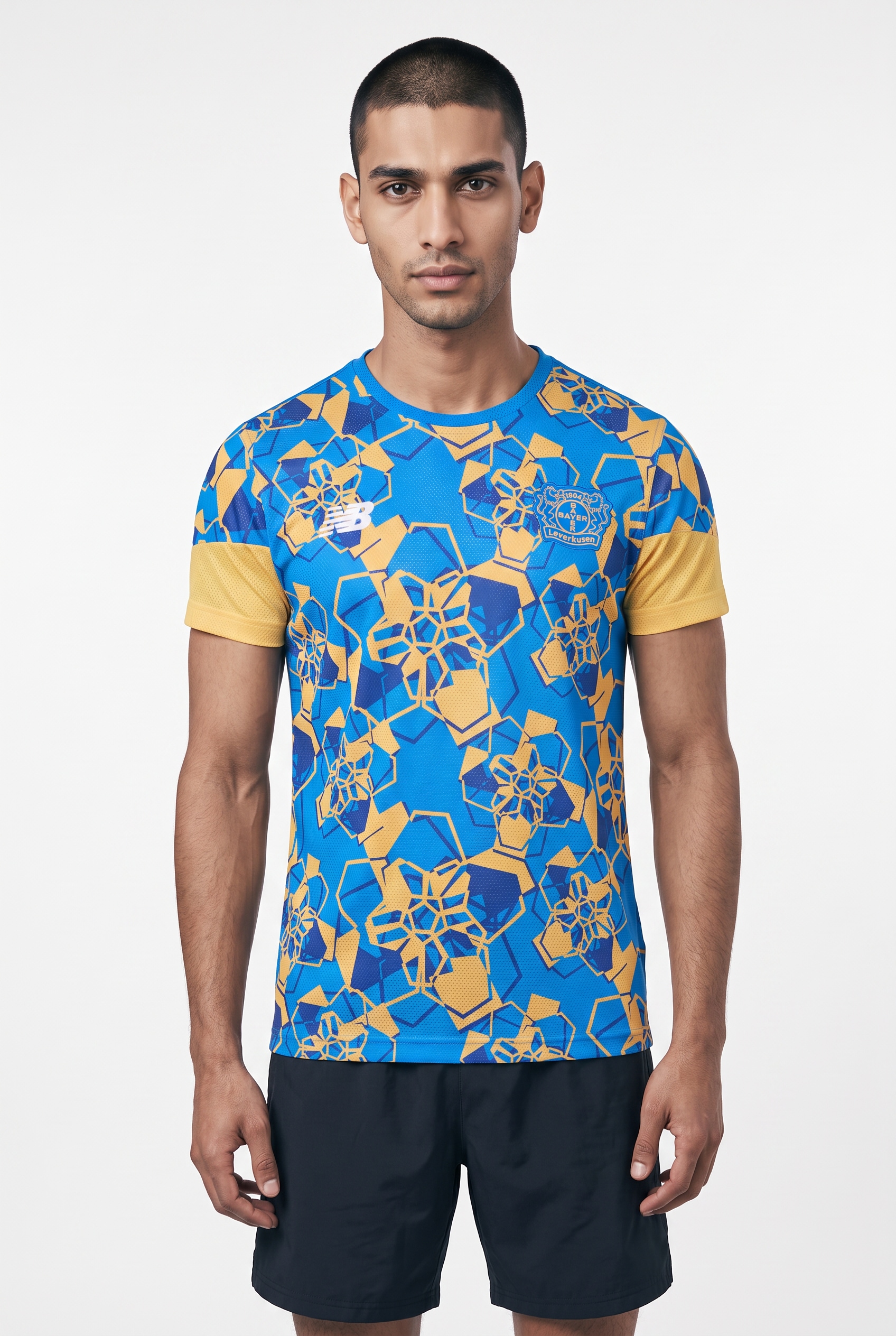 Image of New Balance Trainingsshirt "BAYER 04 LEVERKUSEN MATCH JERSEY" Kurzarmdesign, für Erwachsene, schnell trocknend, atmungsaktiv