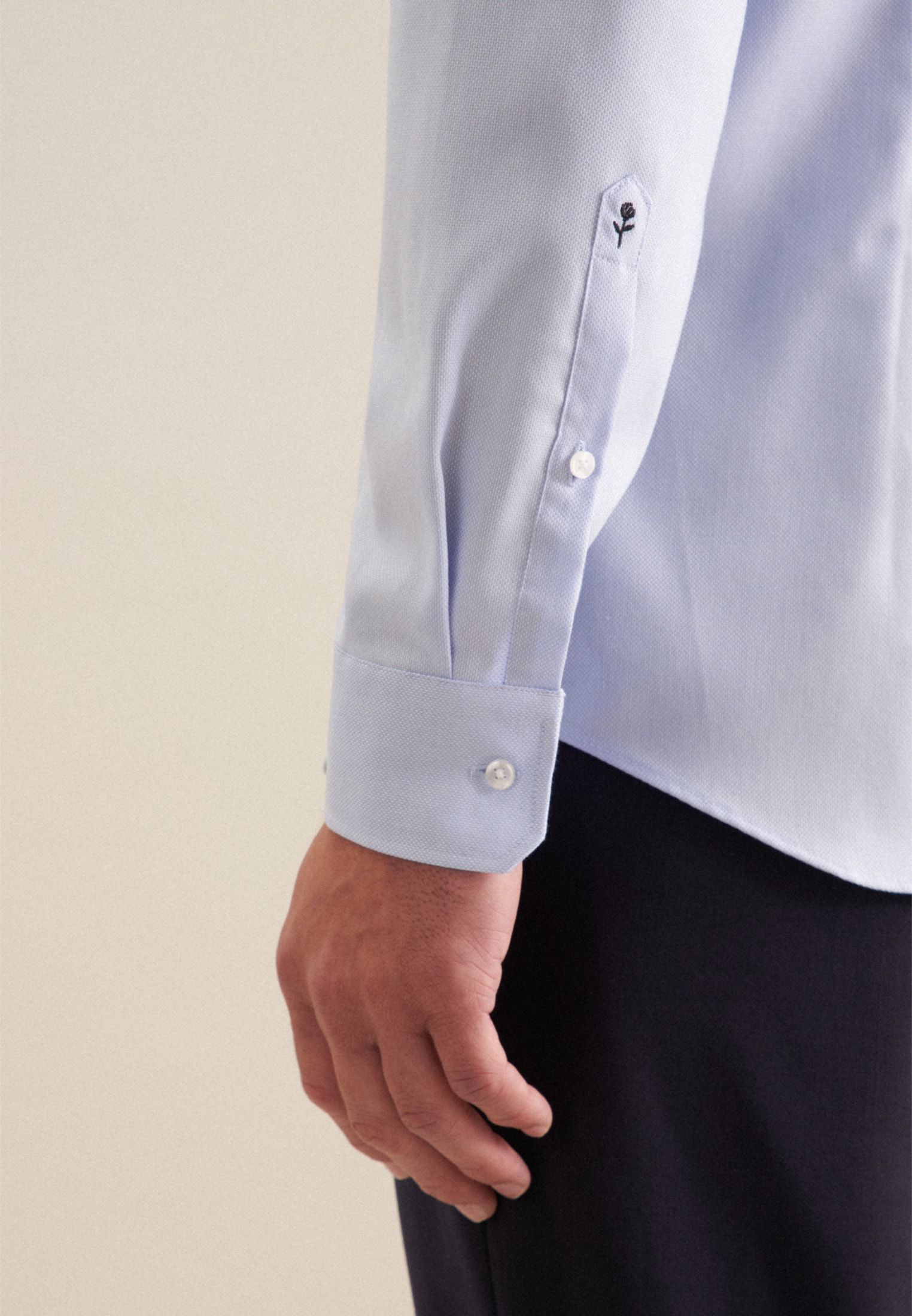 seidensticker Businesshemd »Schwarze Rose« Shaped 1/1 Kentkragen Uni