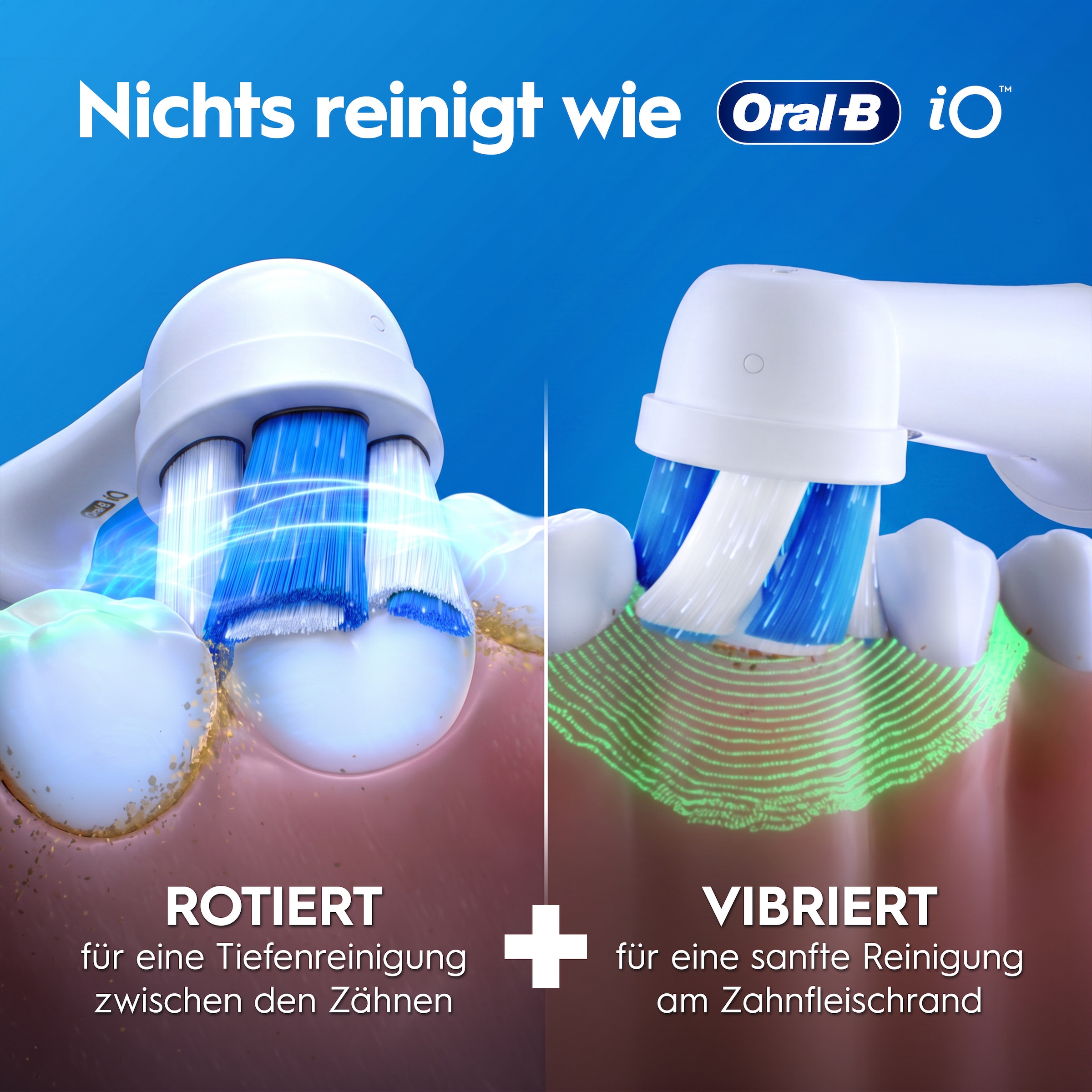 Oral-B Brosse à dents électrique »iO Series 2« 1 cuis Aufsteckbürsten pour un nettoyage optimal, étui de voyage
