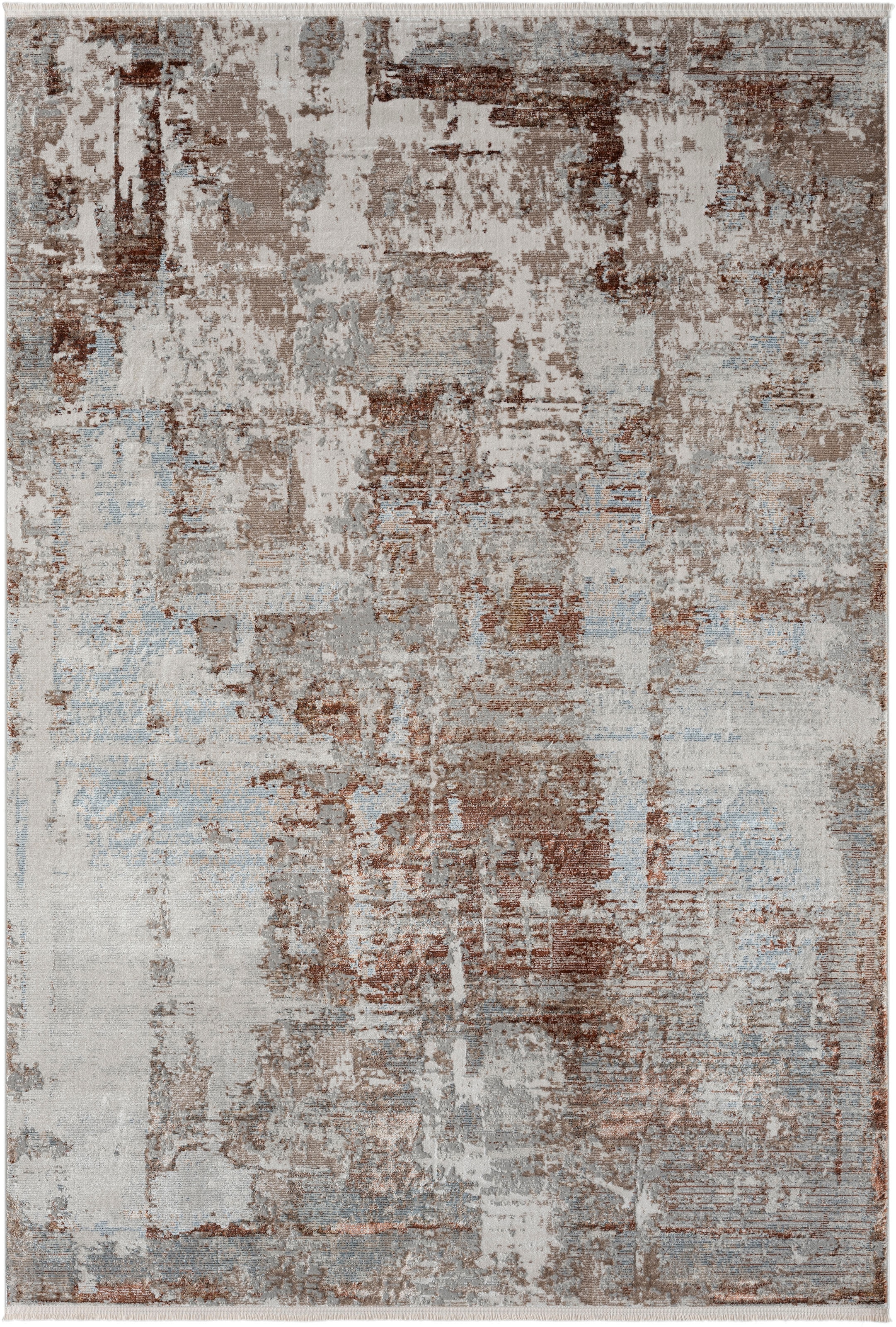 Myflair Möbel & Accessoires Tapis »Esme 2« Rectangulaire 8 mm Höhe Kurzflor, Vintage Look, mit Fransen, besonders weich durch Microfaser