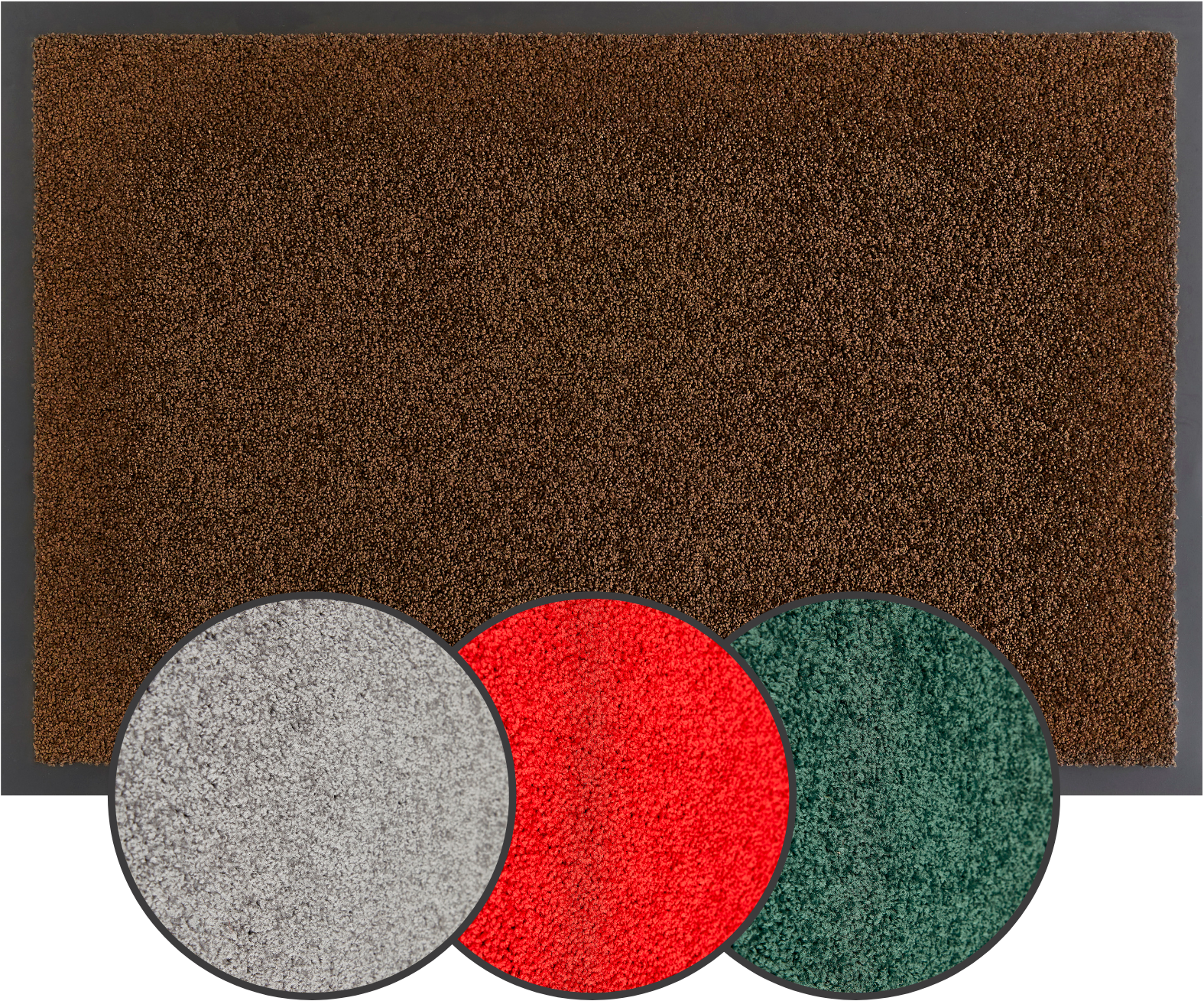 my home Fussmatte »Emil, Made in Netherlands«, rechteckig, 6 mm Höhe, Schmutzfangmatte, Uni Farben, rutschhemmend, waschbar (Handwäsche)