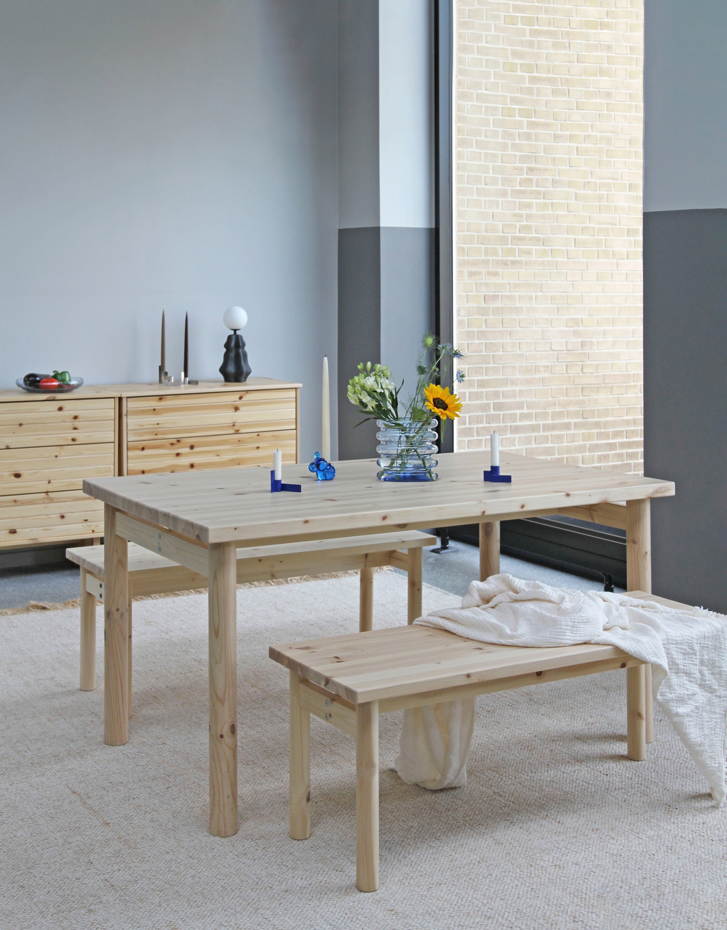 Karup Design Table de salle à manger »PACE DINING TABLE« aus FSC®-zertifiziertem Kiefernholz, Grösse 150 x 75 cm.