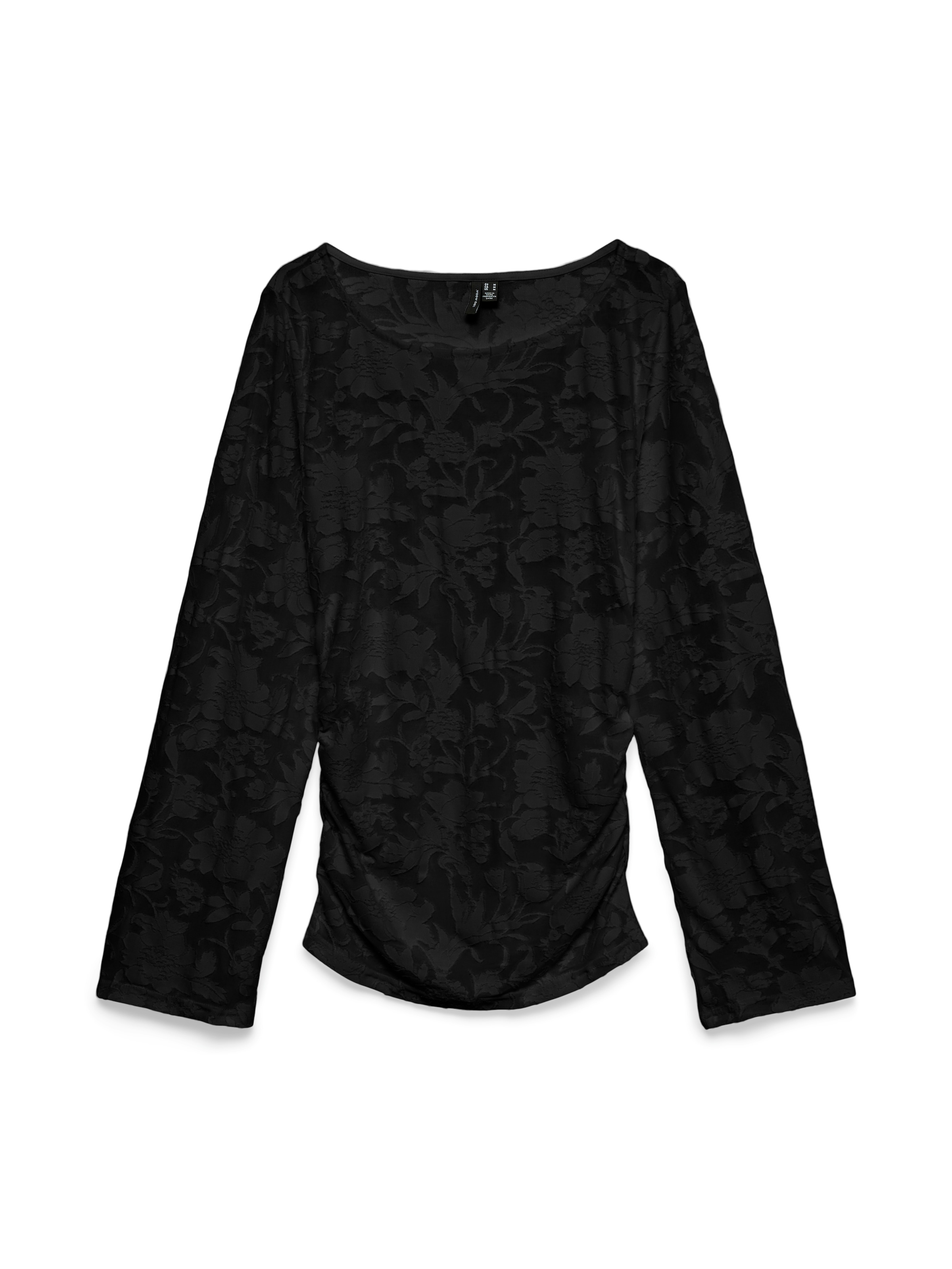 Vero Moda T-shirt à manches longues »VMLAYLA LS GATHERING TOP JRS NOOS« mélange de matériaux, coupe régulière