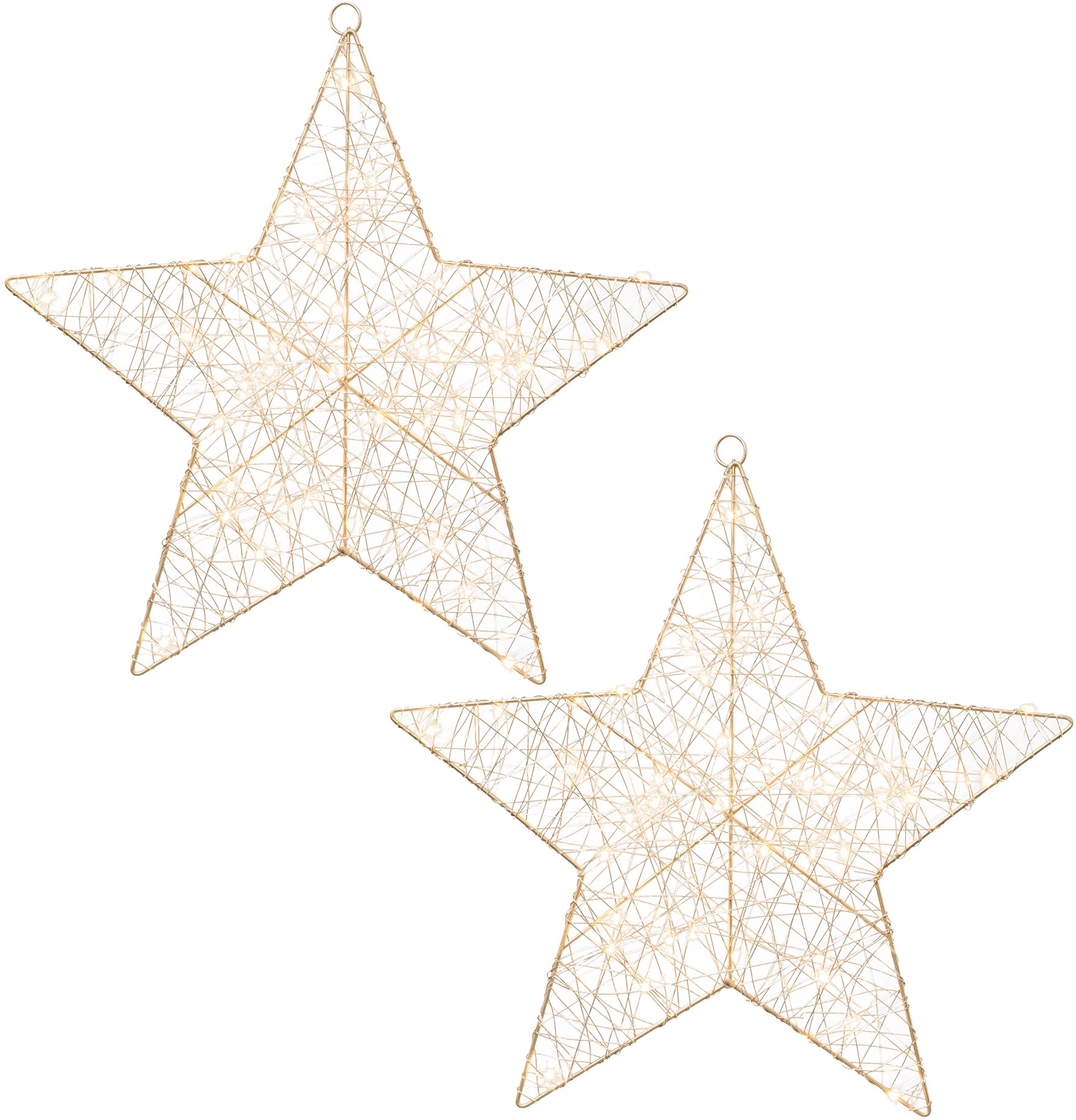 Image of Creativ light LED Stern, 2 St., 2er Set, mit 40 LEDs, 6h Timerfunktion bei Ackermann Versand Schweiz