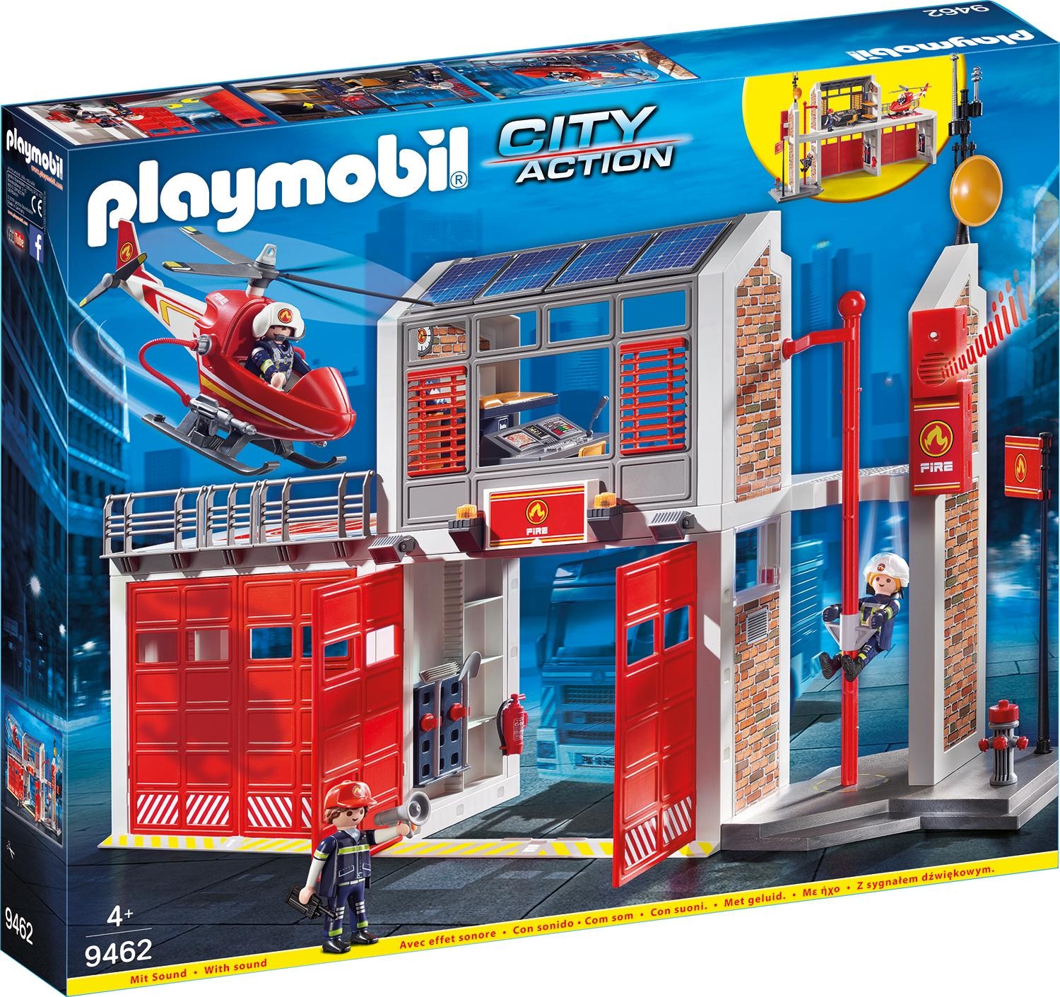 Playmobil® Konstruktions-Spielset »Grosse Feuerwache (9462), My Action Heroes«, Made in Germany