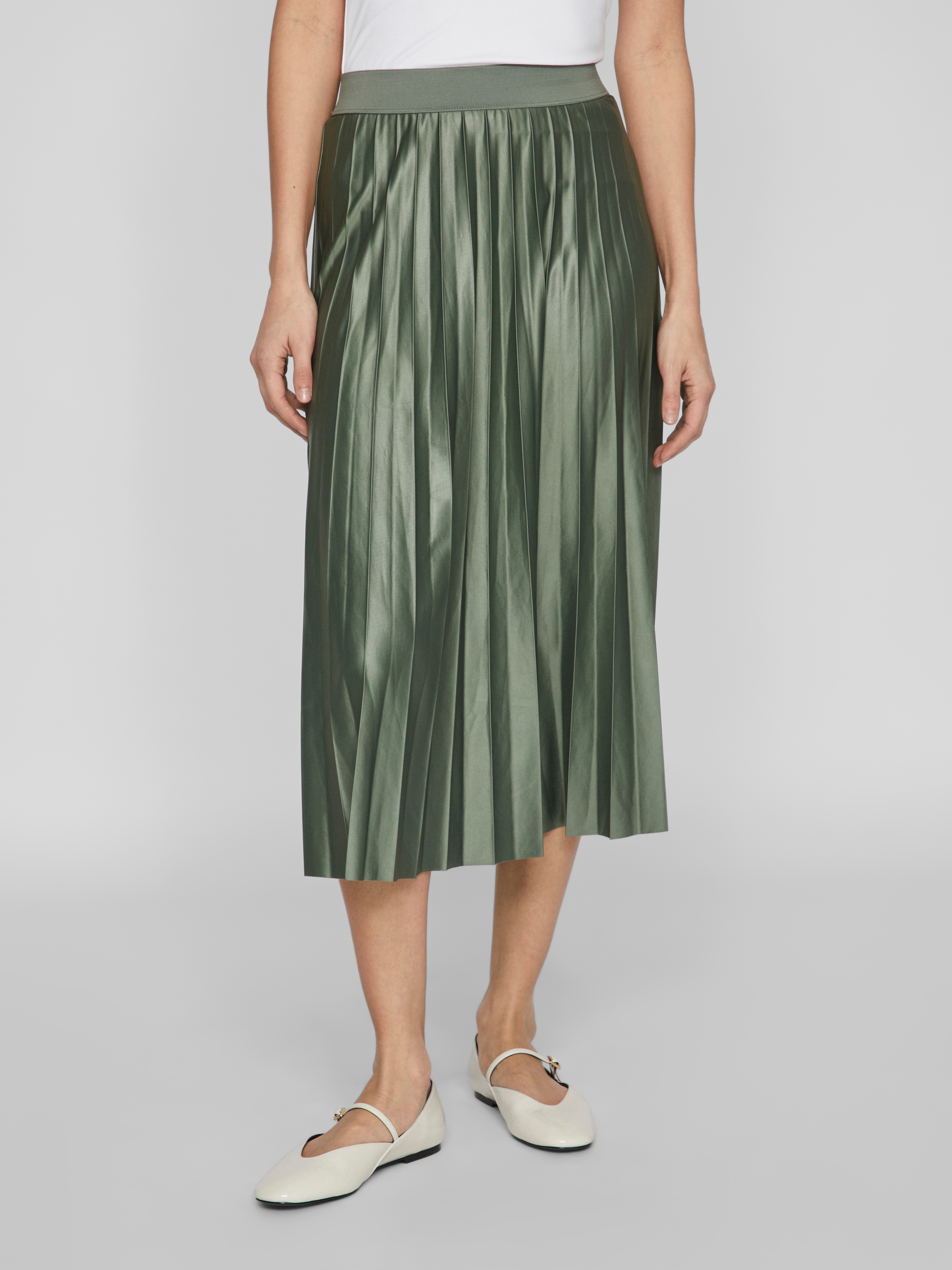 Image of Vila Plisseerock "VINITBAN SKIRT - NOOS" Materialmix