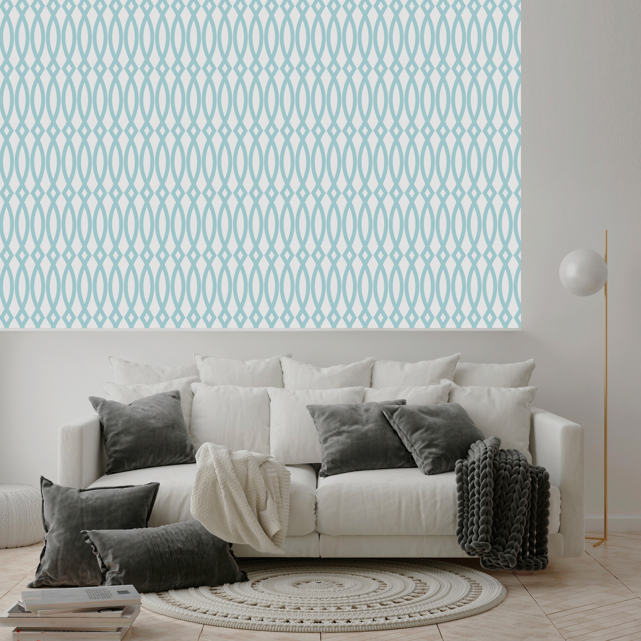 queence Papier peint vinyle »Helge« imprimé 90x250cm, selbstklebend, kinderleichte Anbringung, , Sticker